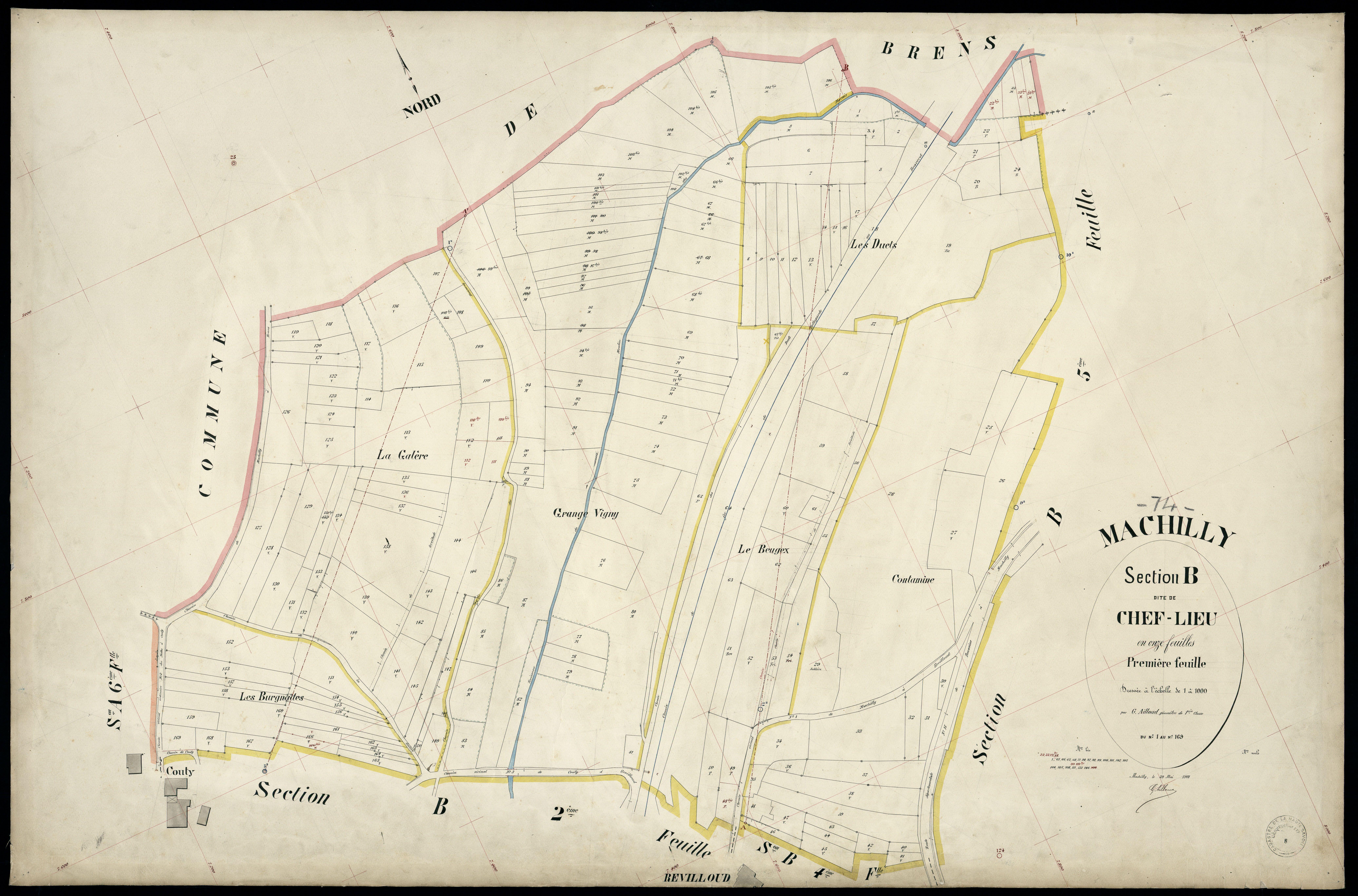3 P 3 5520 - Feuille n° 2, parcelles n° 170 à 488 - 29 mai 1901