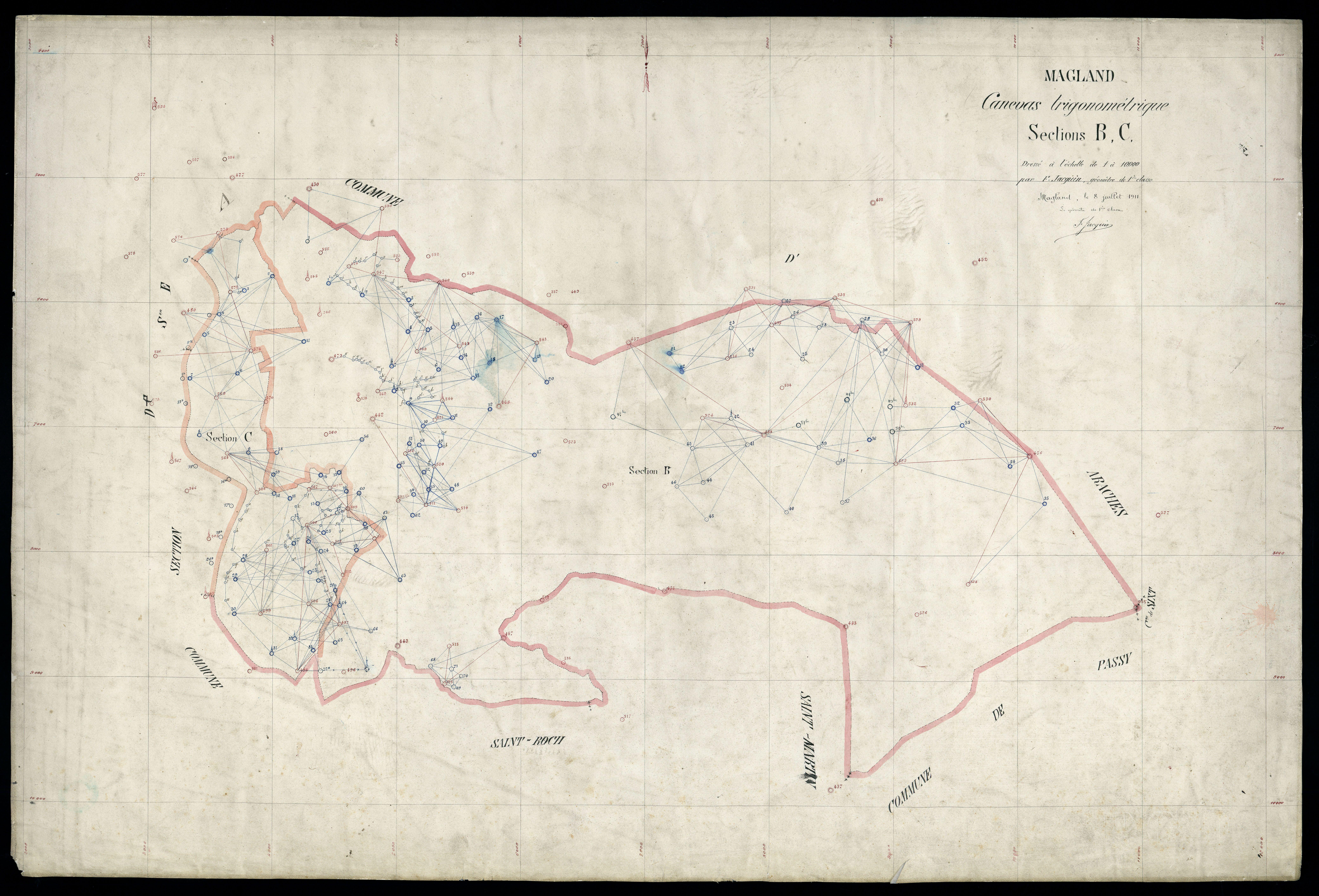 Plan parcellaire - 1911