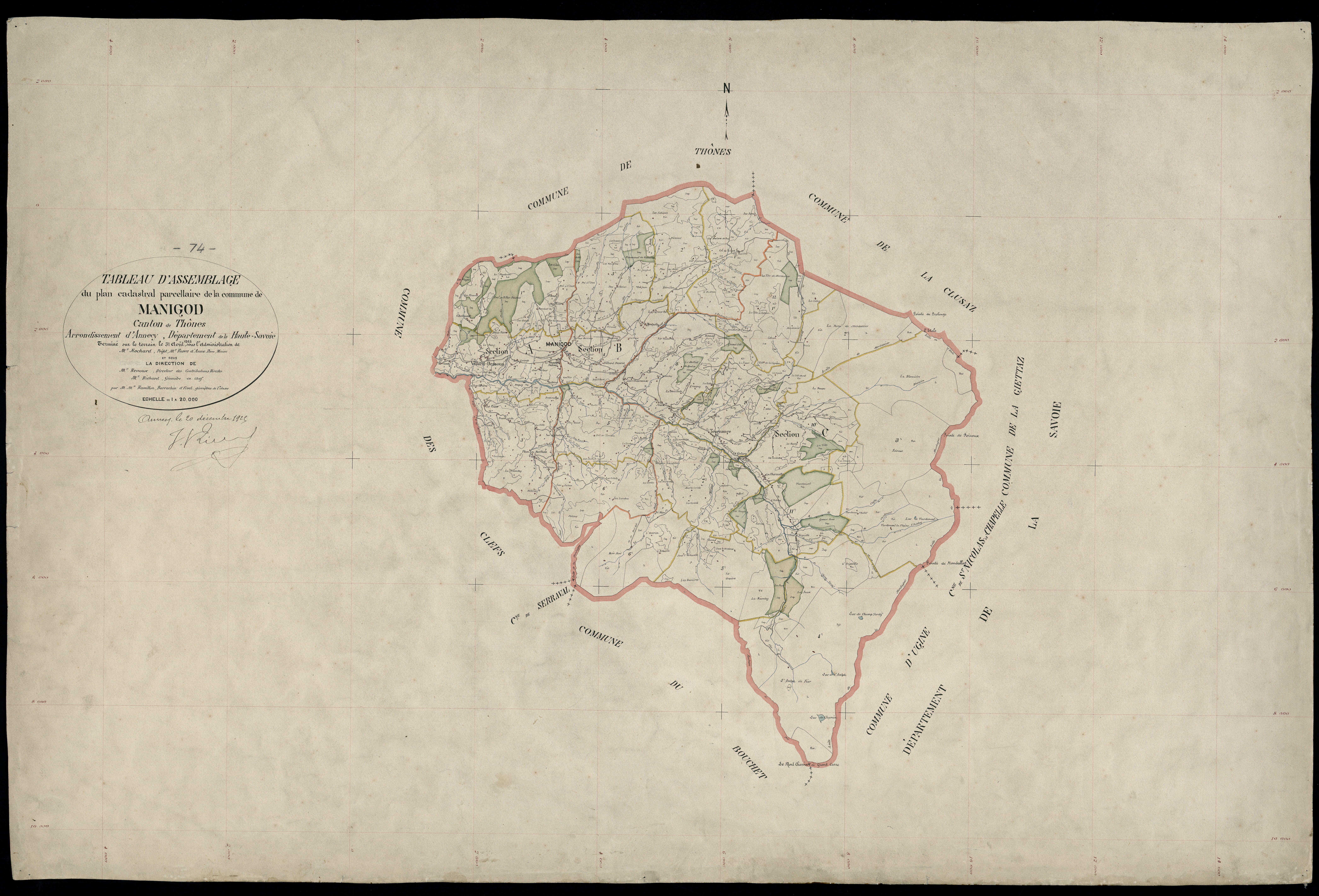 Plan parcellaire - 1925