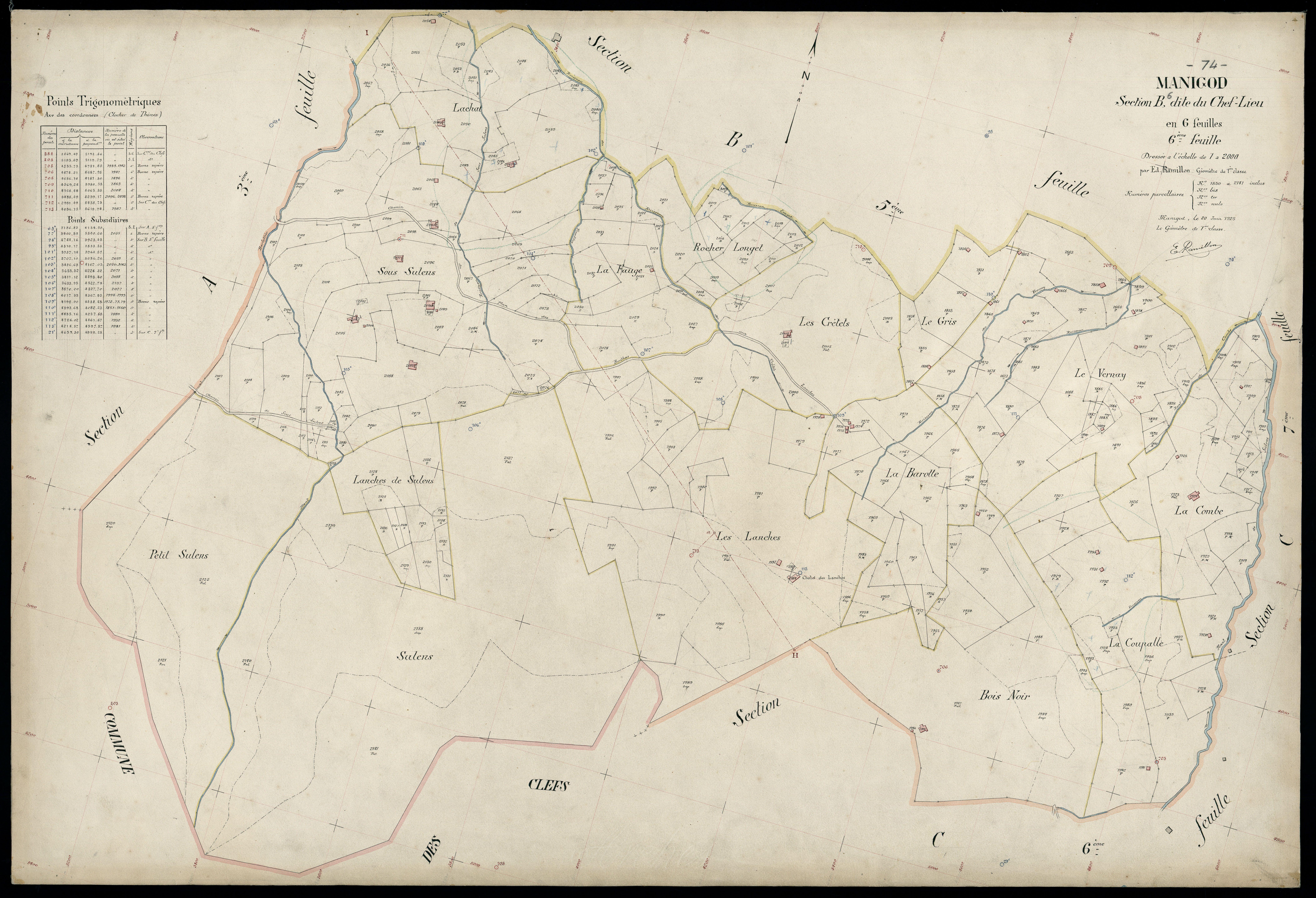 Section C : Tournance - 1925