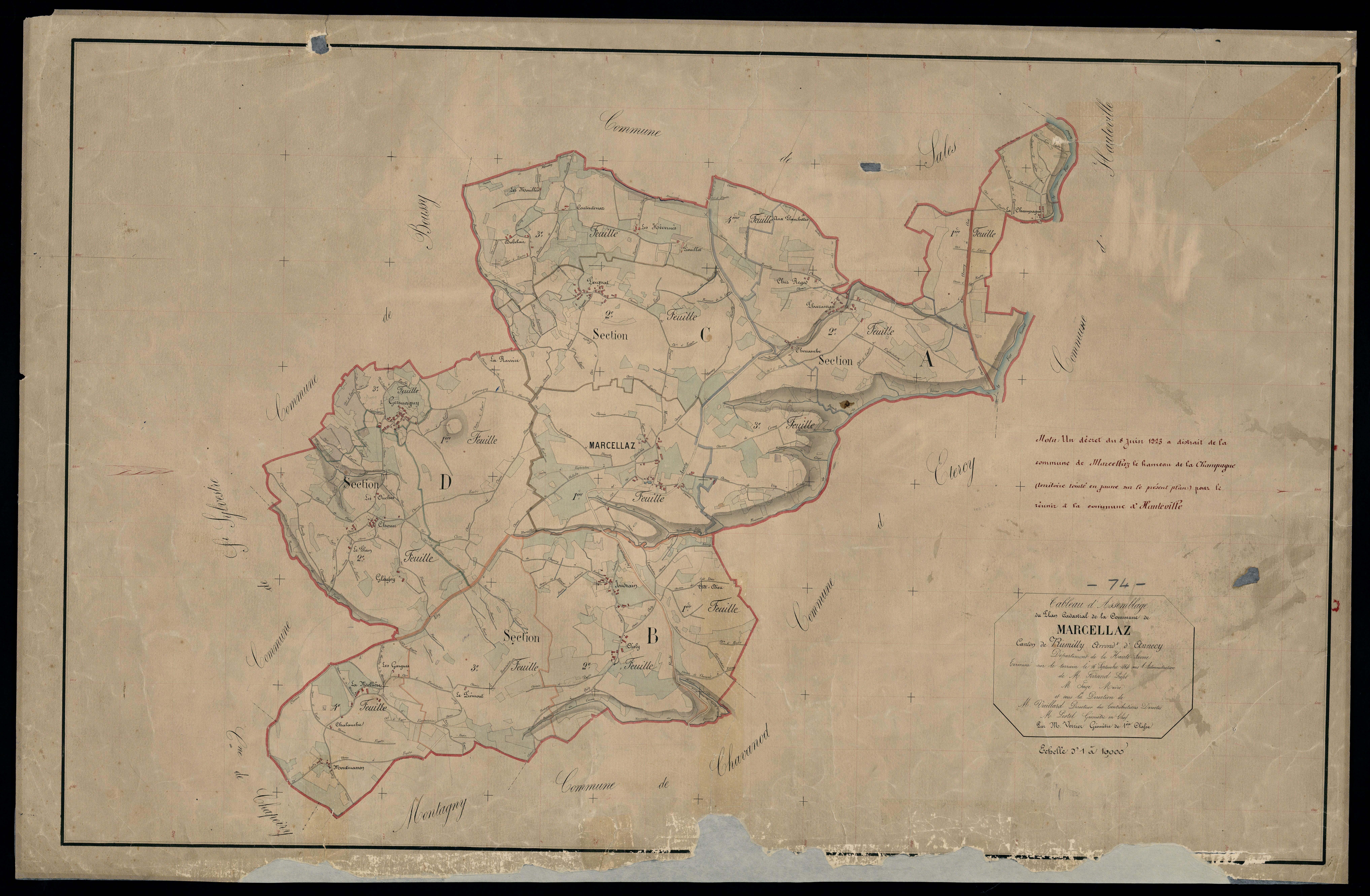 Plan parcellaire - 1864