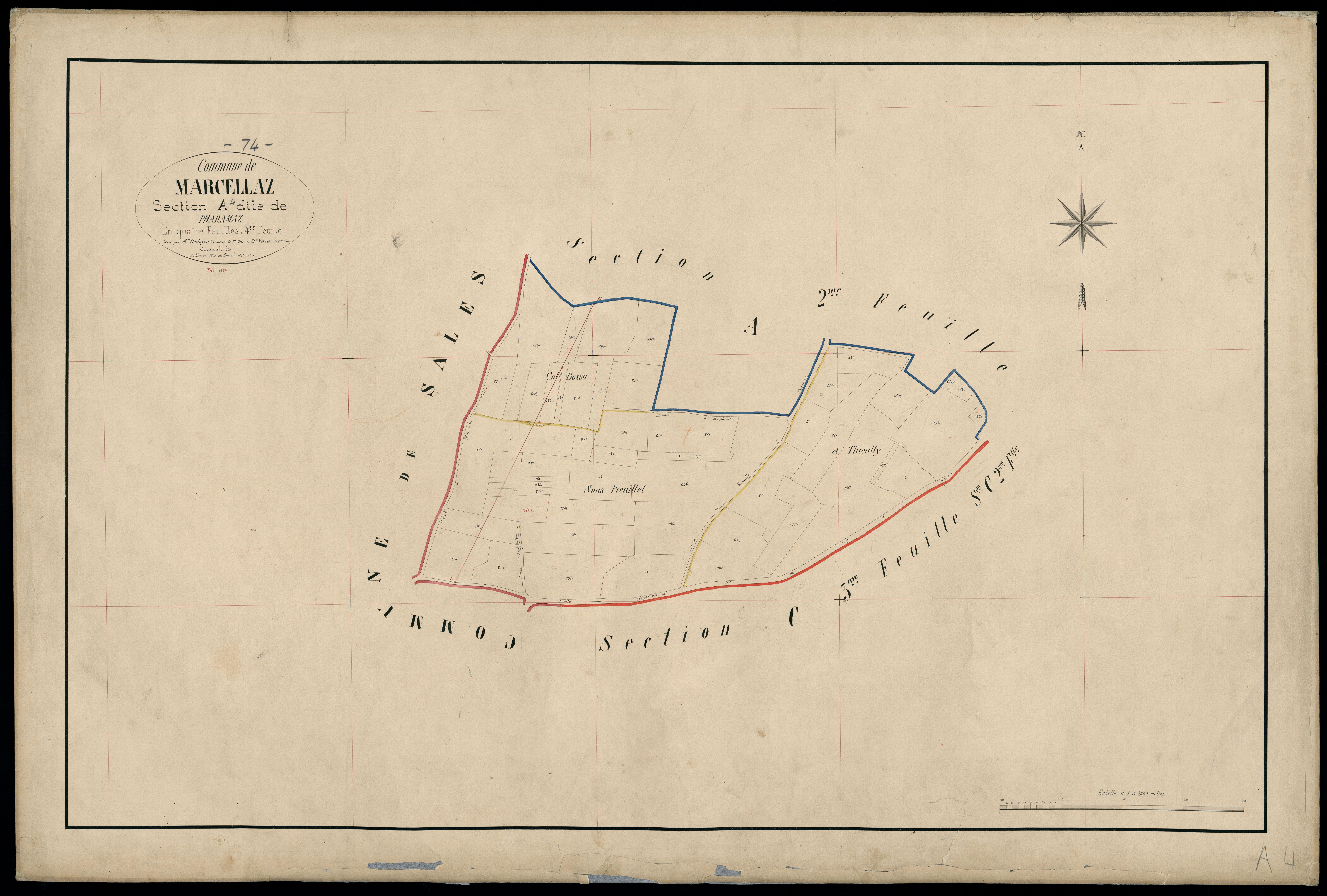 Section B : le Joudrain - 1864