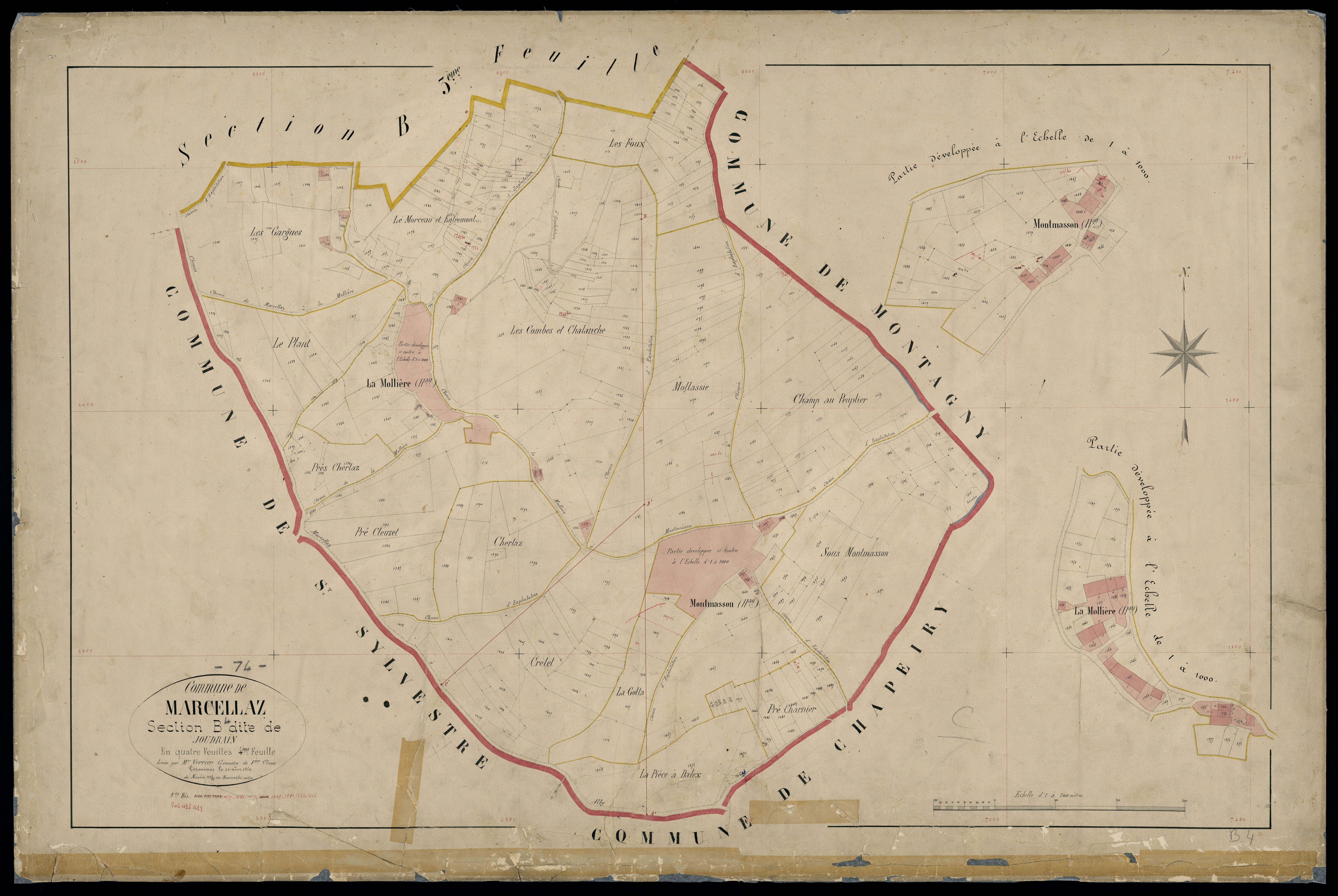 Section C : Chef-lieu - 1864