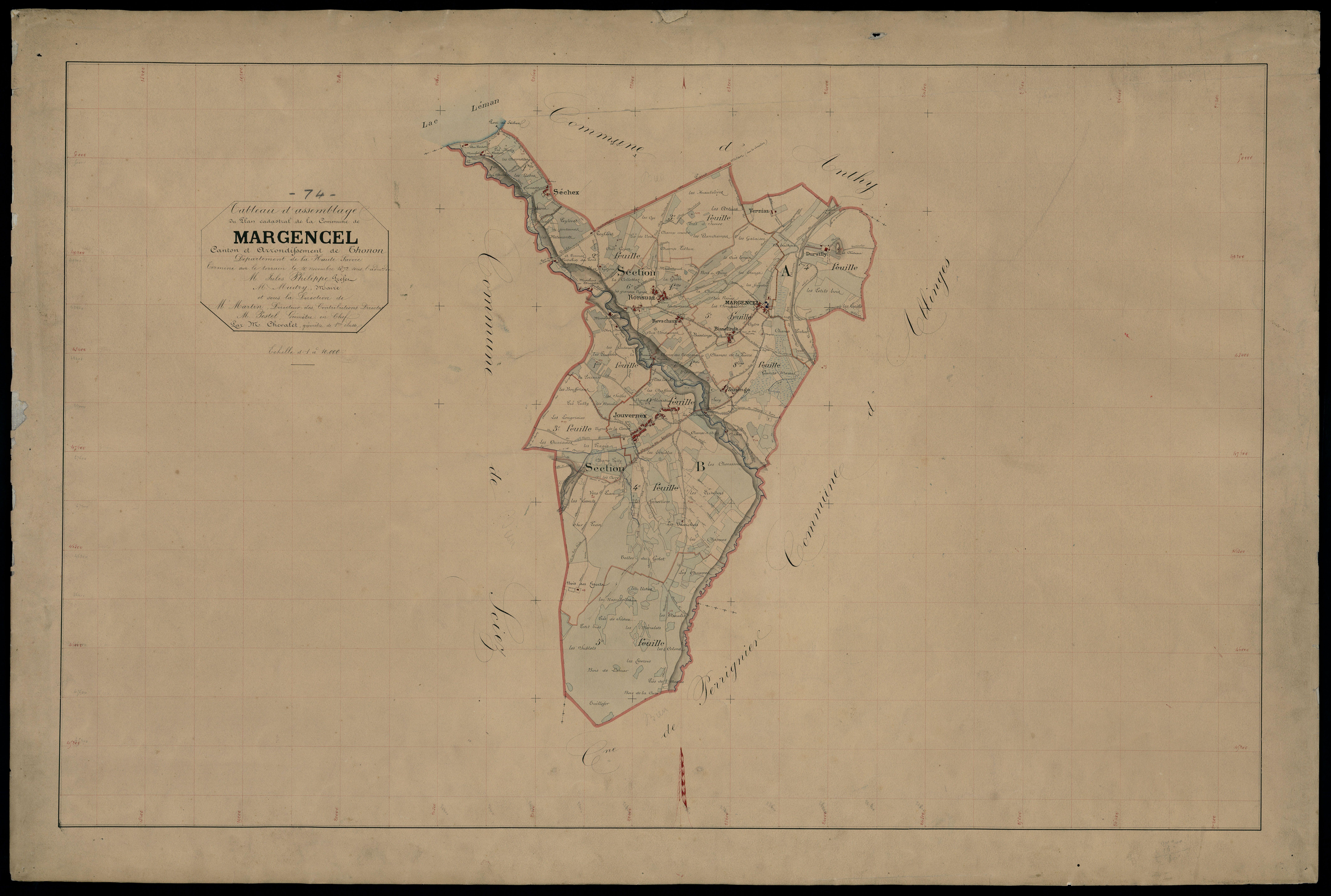 Plan parcellaire - 1872