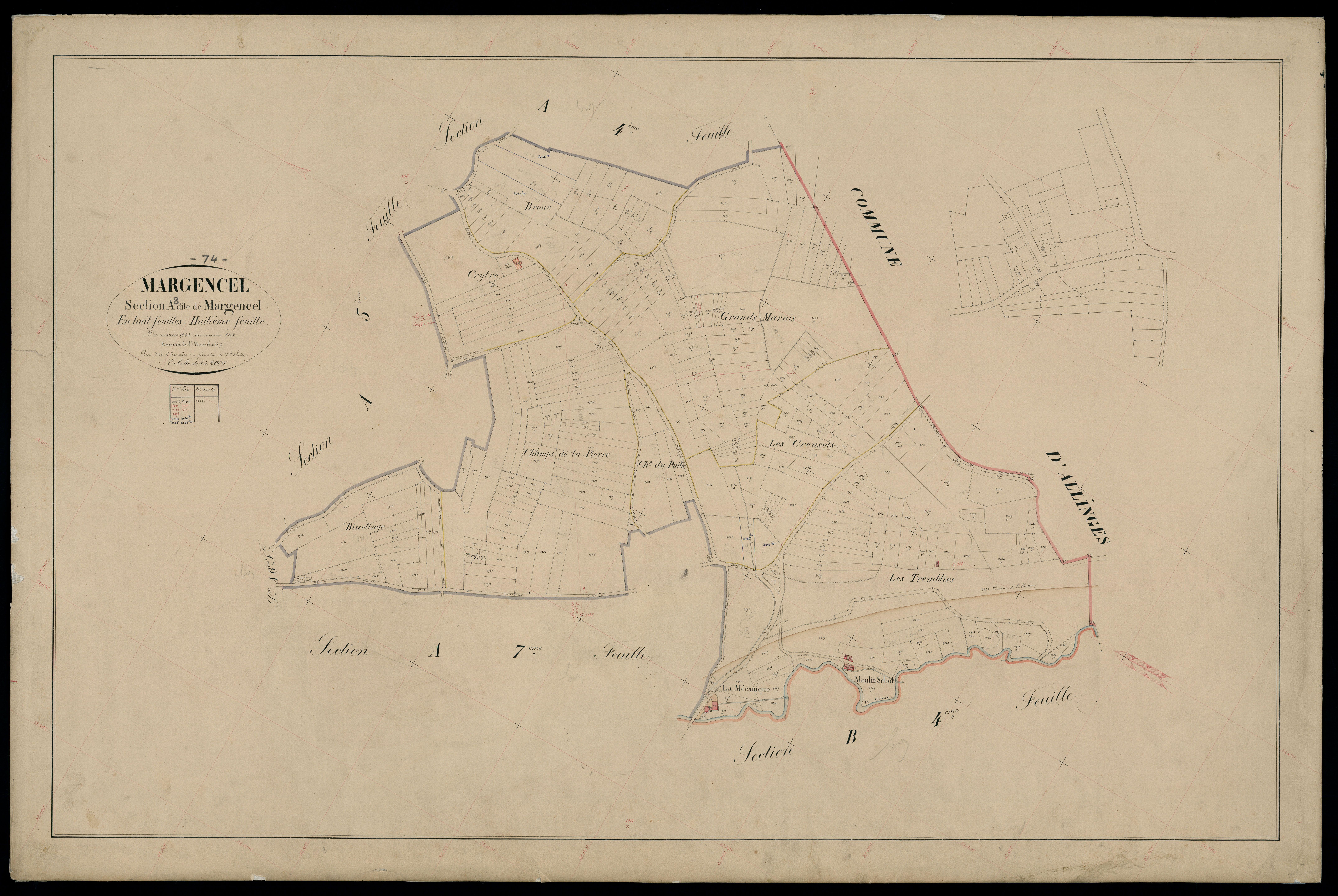 Section B : Jouvernex - 1872