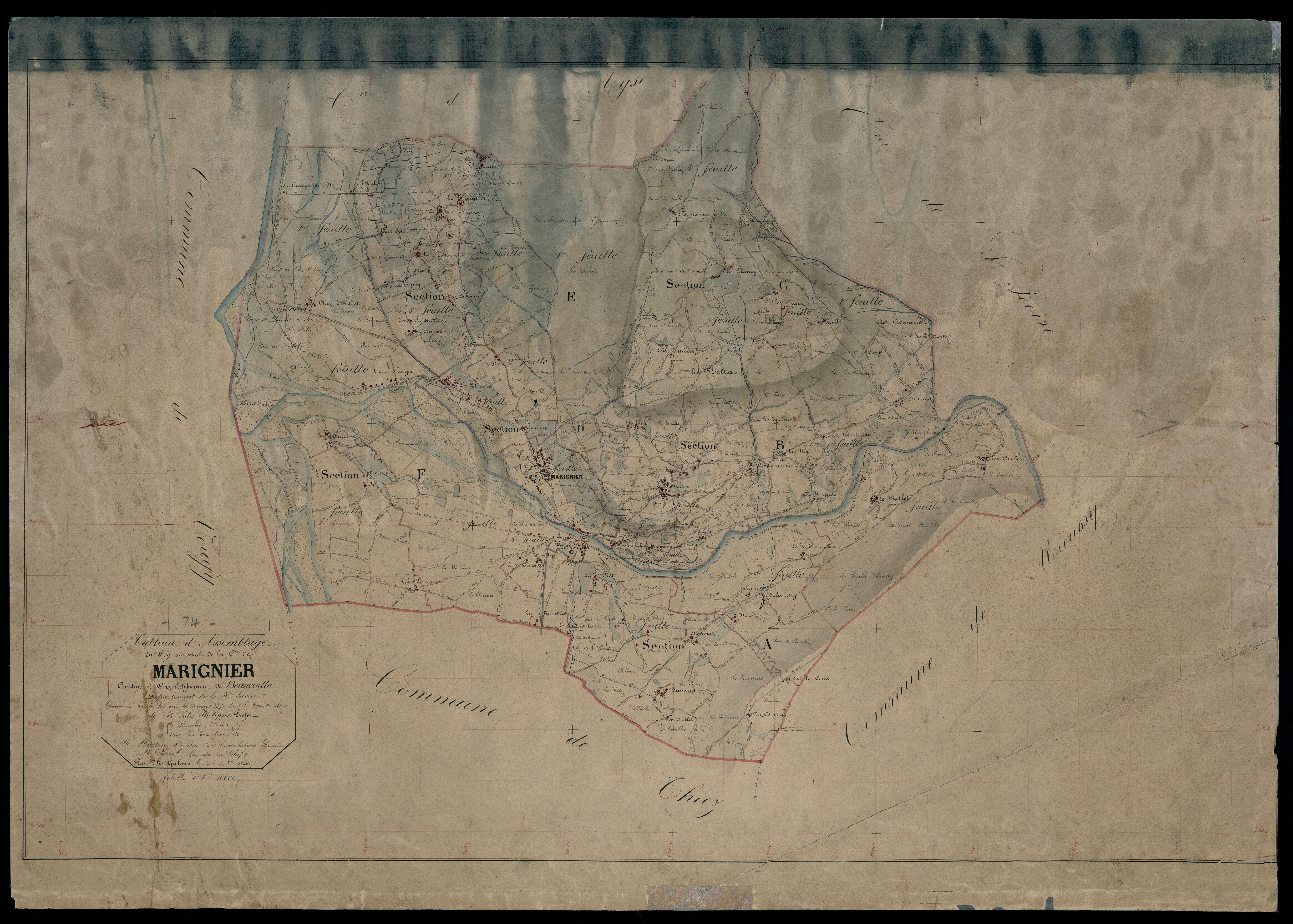 Plan parcellaire - 1869-1871