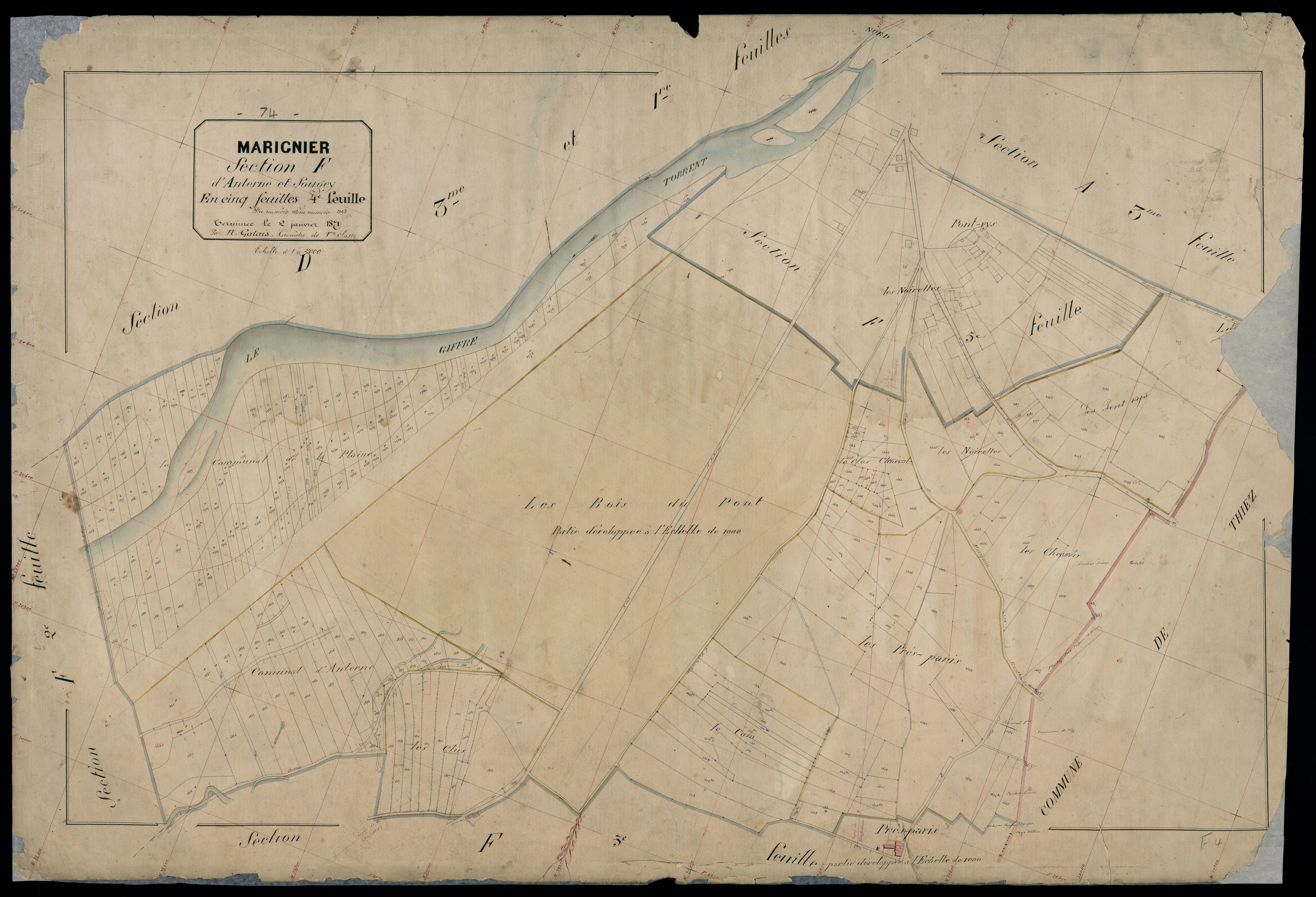 3 P 3 5686 - , parcelles n° 1362 à 1402 et 1469 à 1797 -