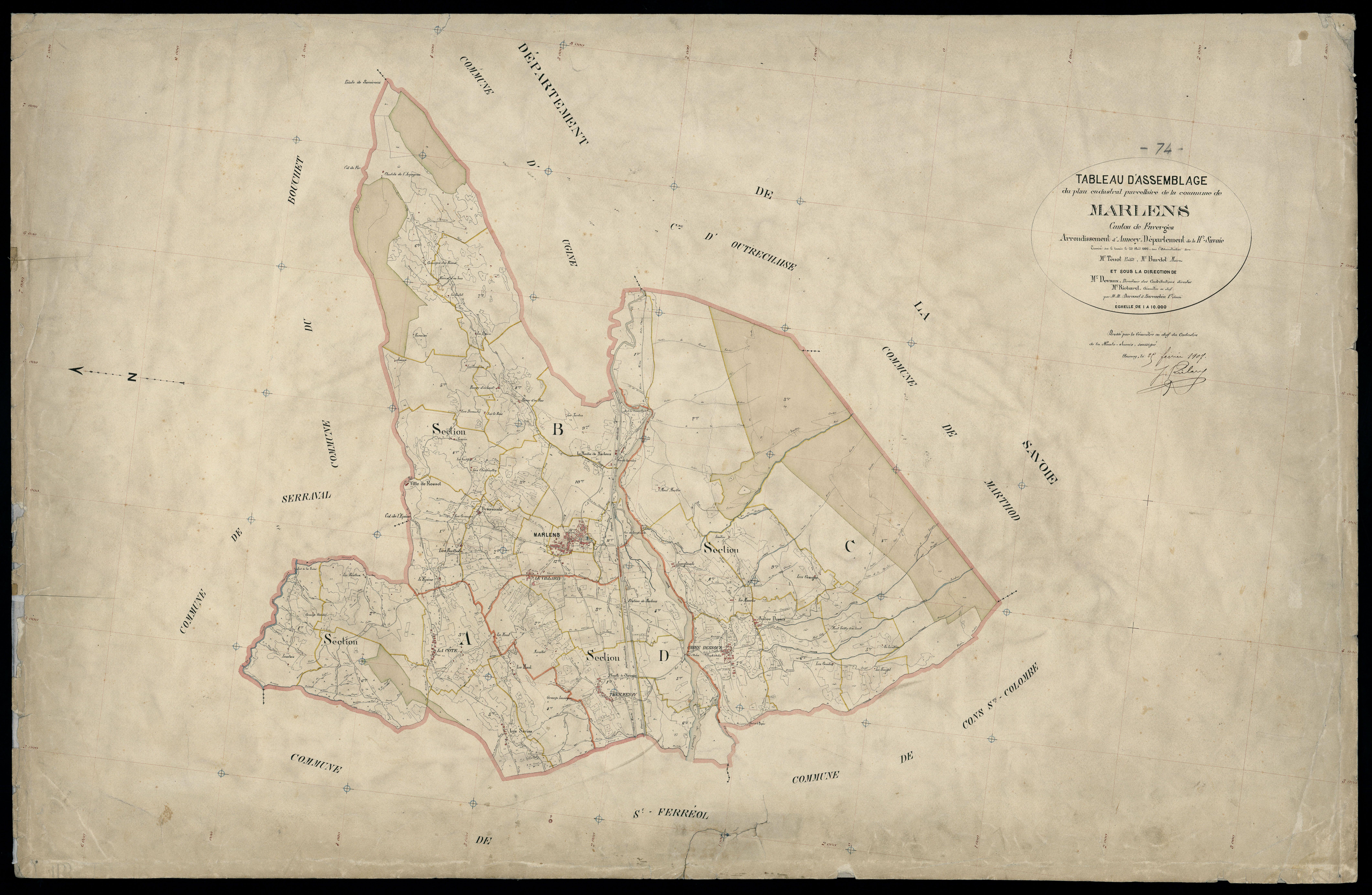 Plan parcellaire - 1906