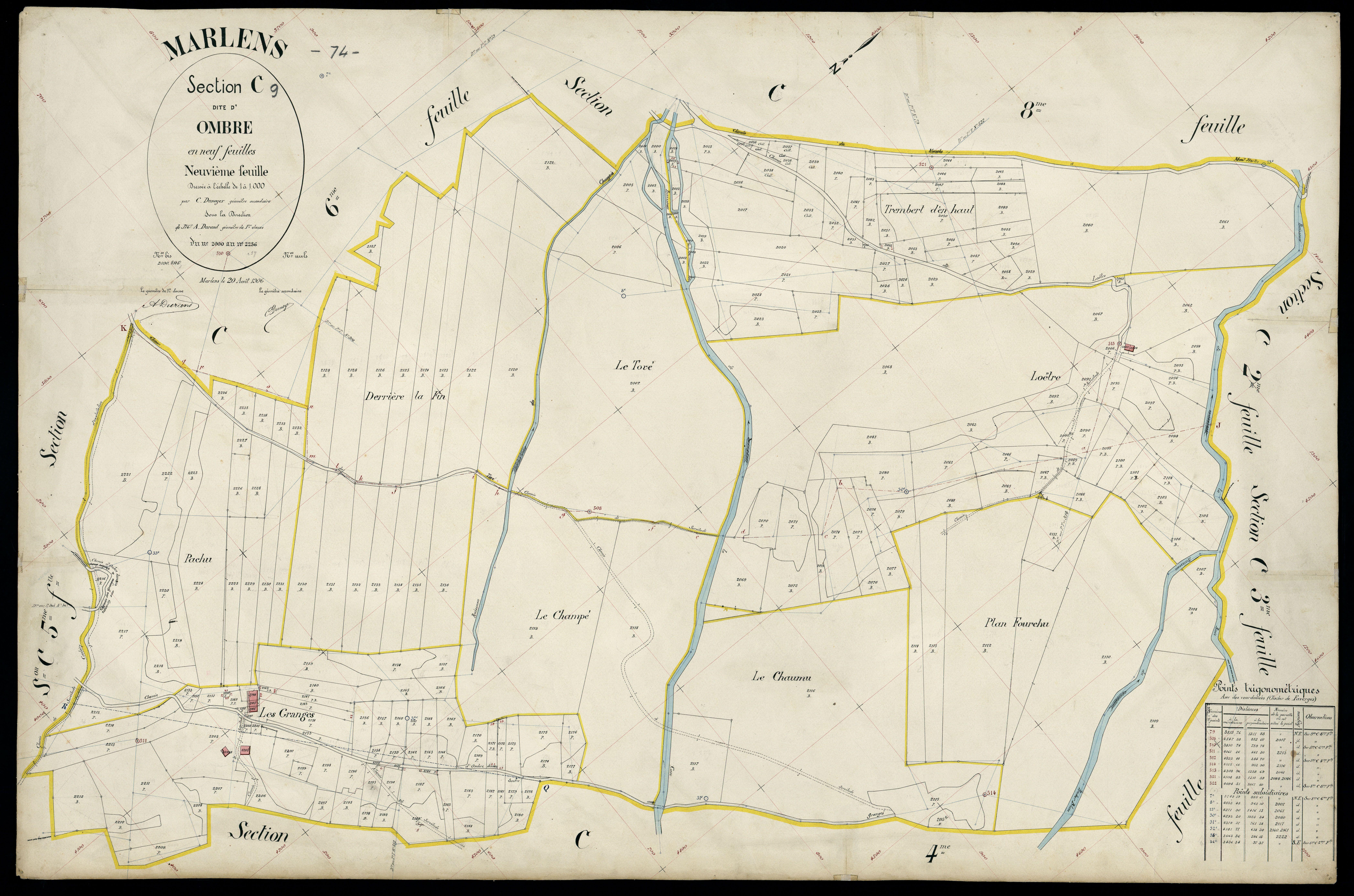 Section D : Thermesay - 1906