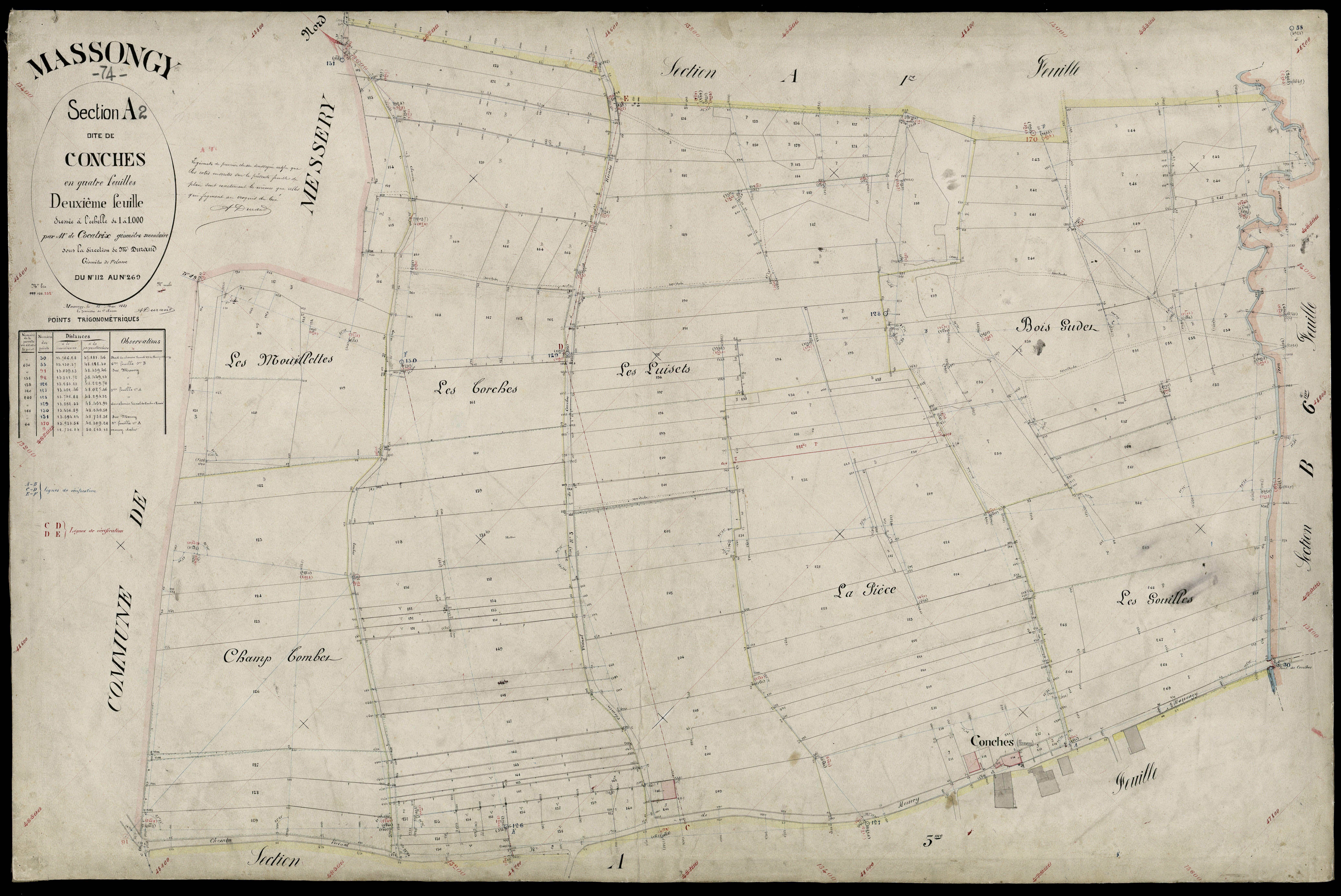3 P 3 5813 - Feuille n° 3, parcelles n° 270 à 348 - 15 mai 1881