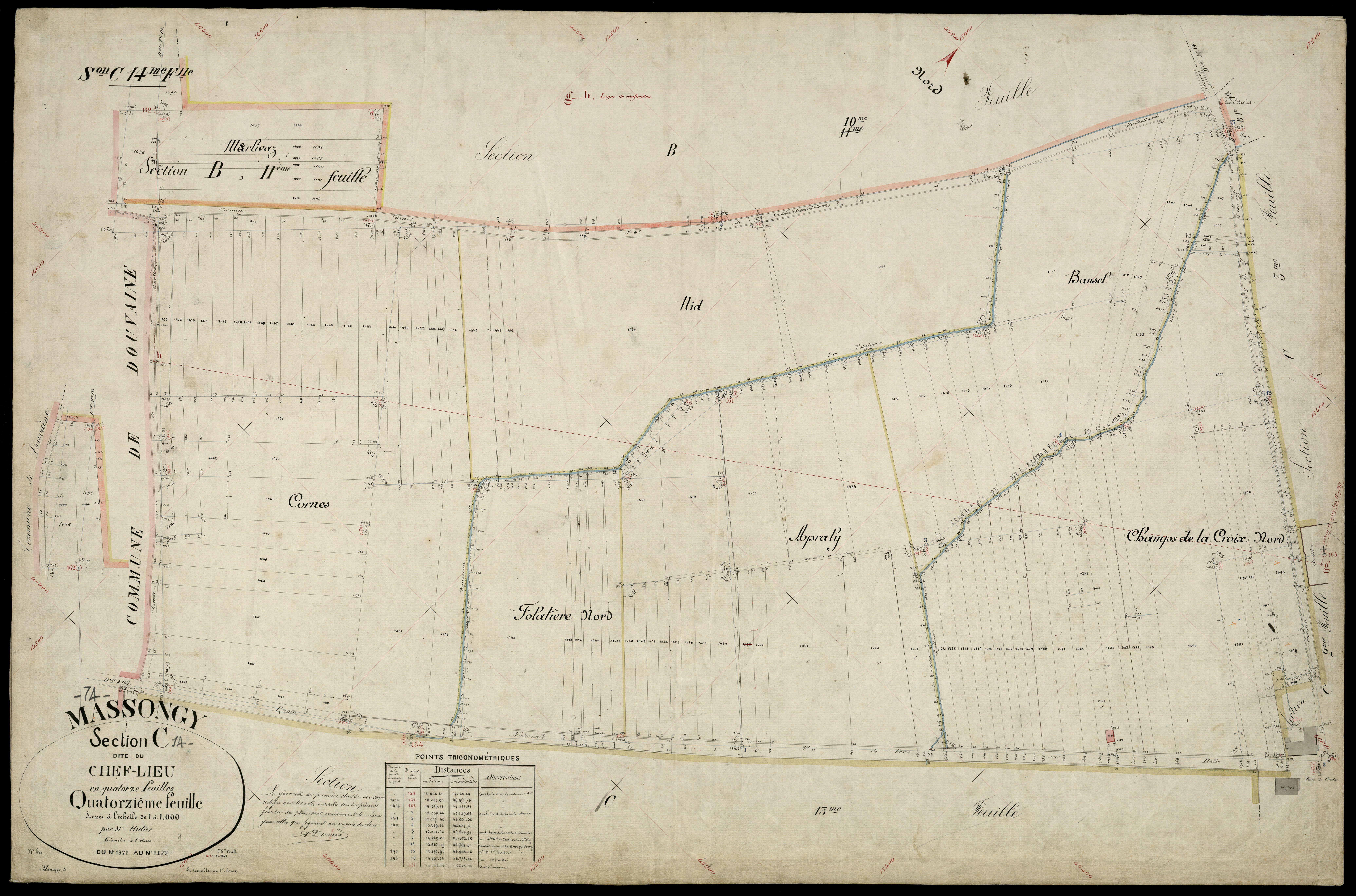 Section D : le Mont - 1881