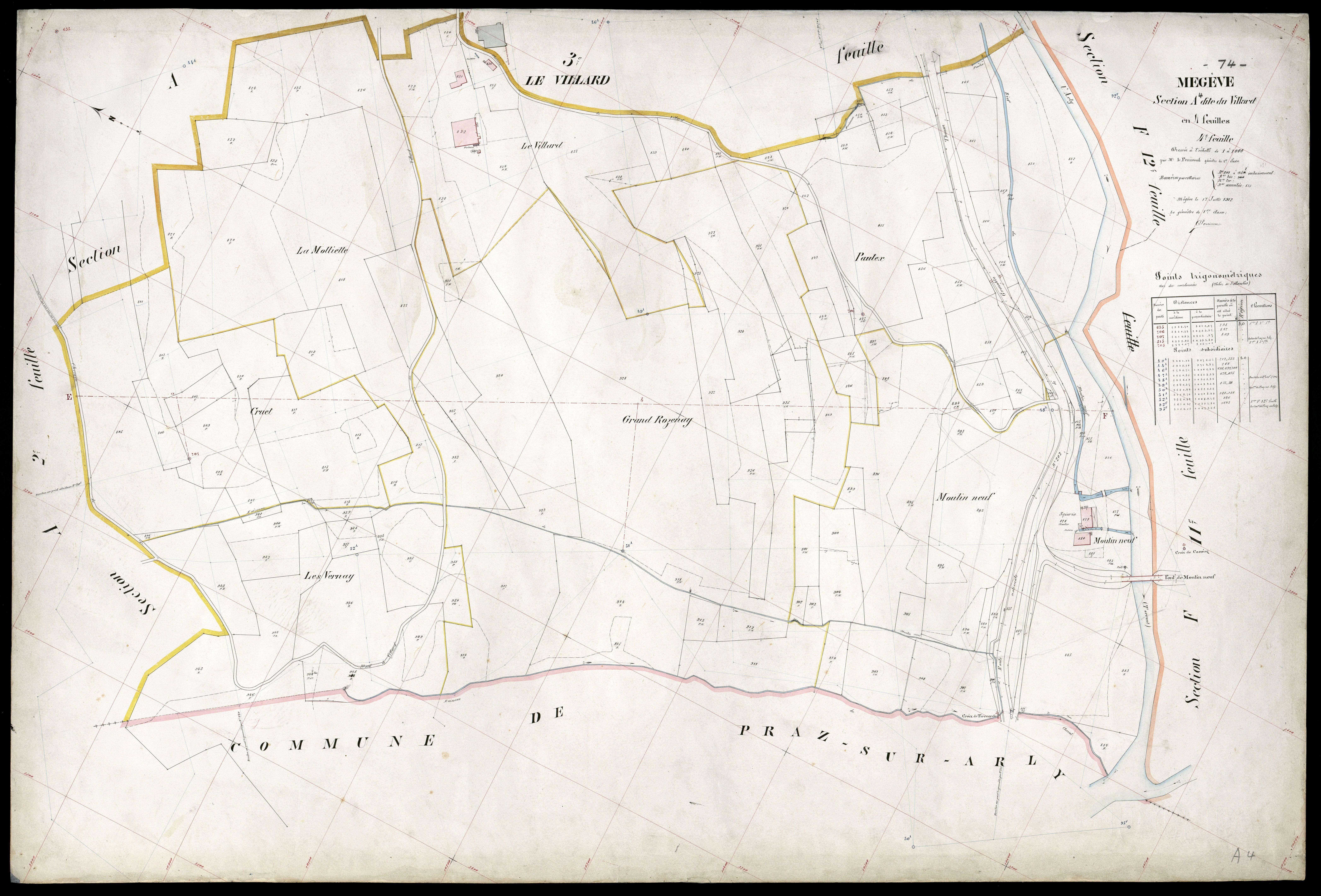 Section B : Le Coin - 1912