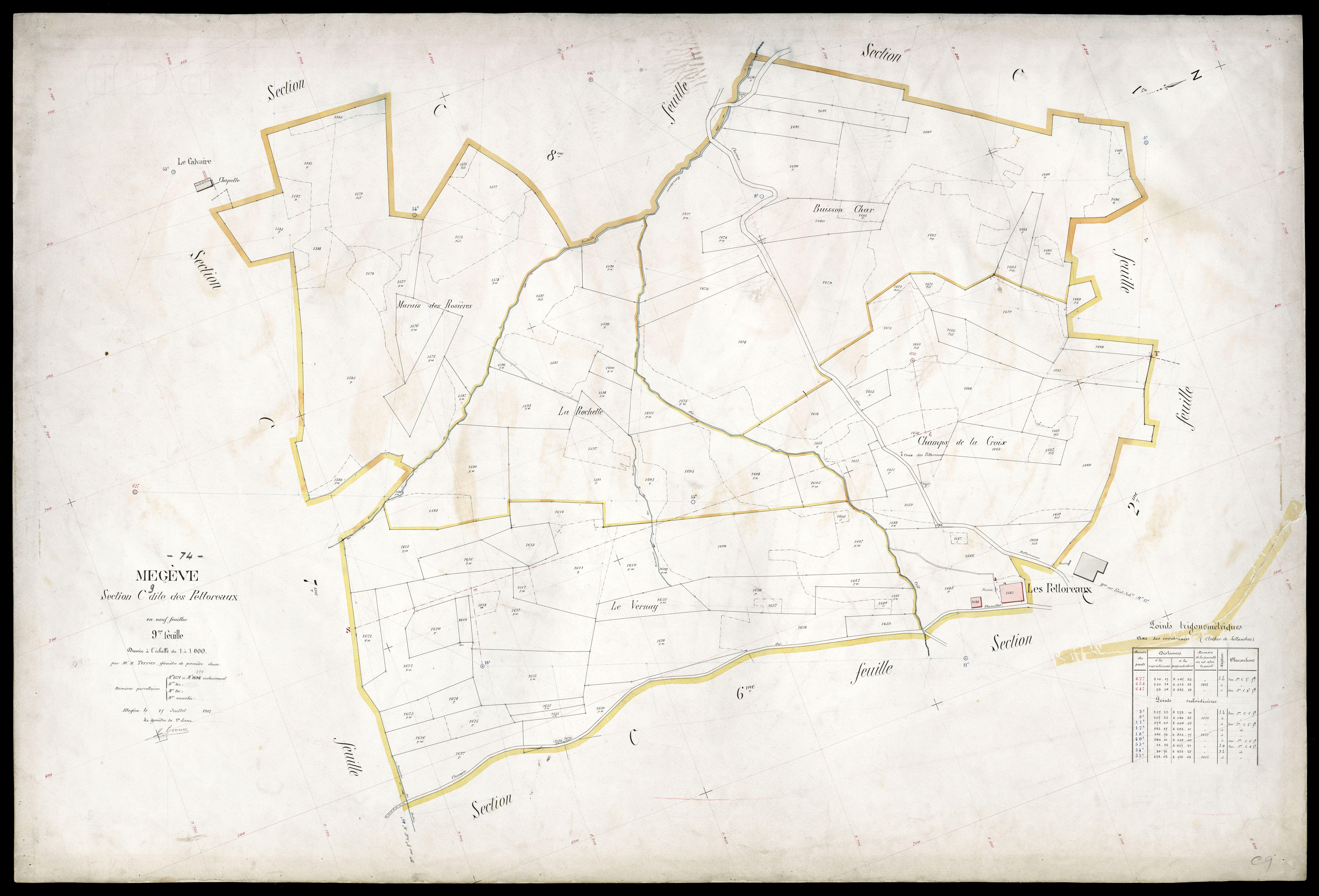 Section D : Le Planay - 1912
