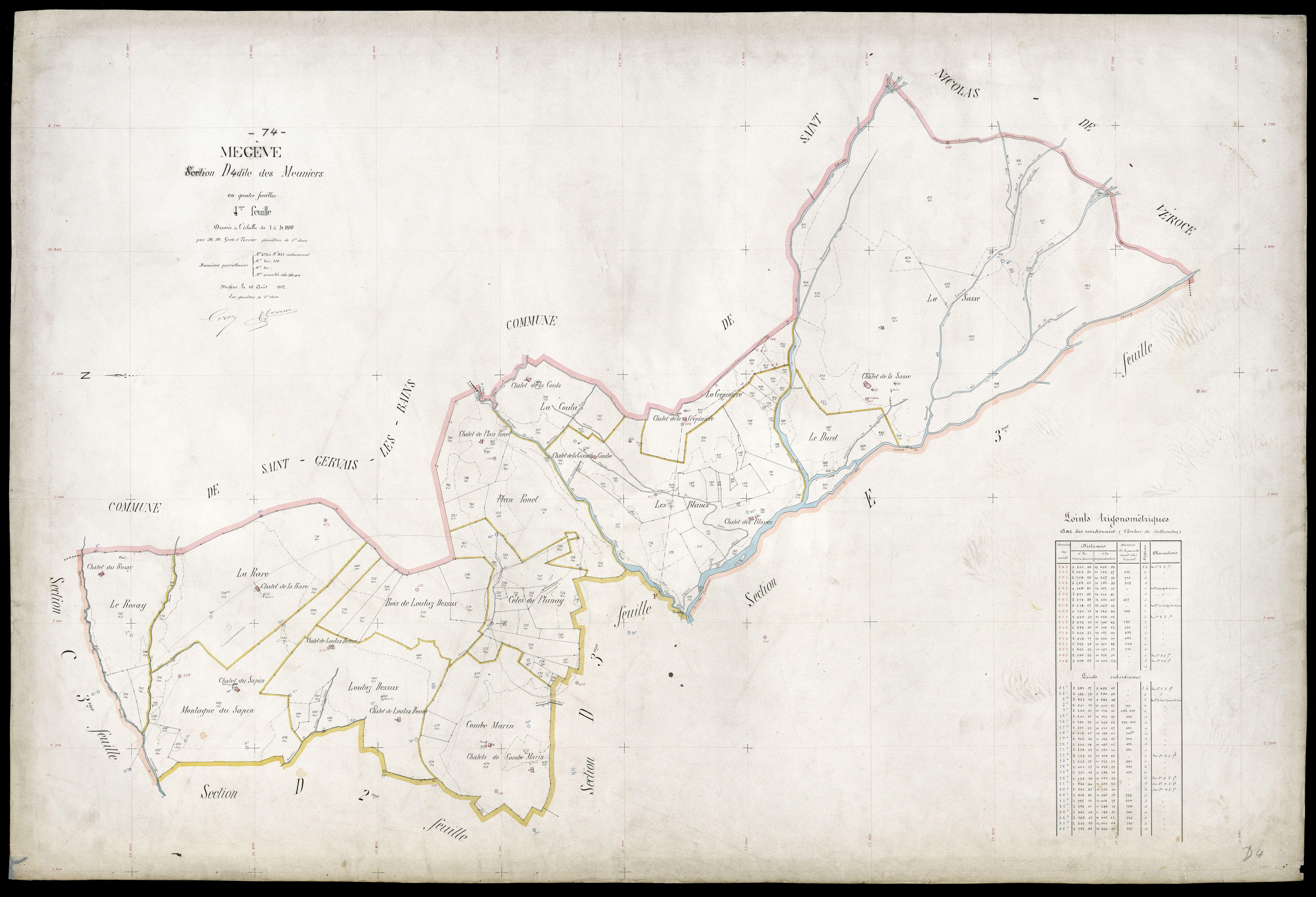 Section E : Rochebrune - 1912