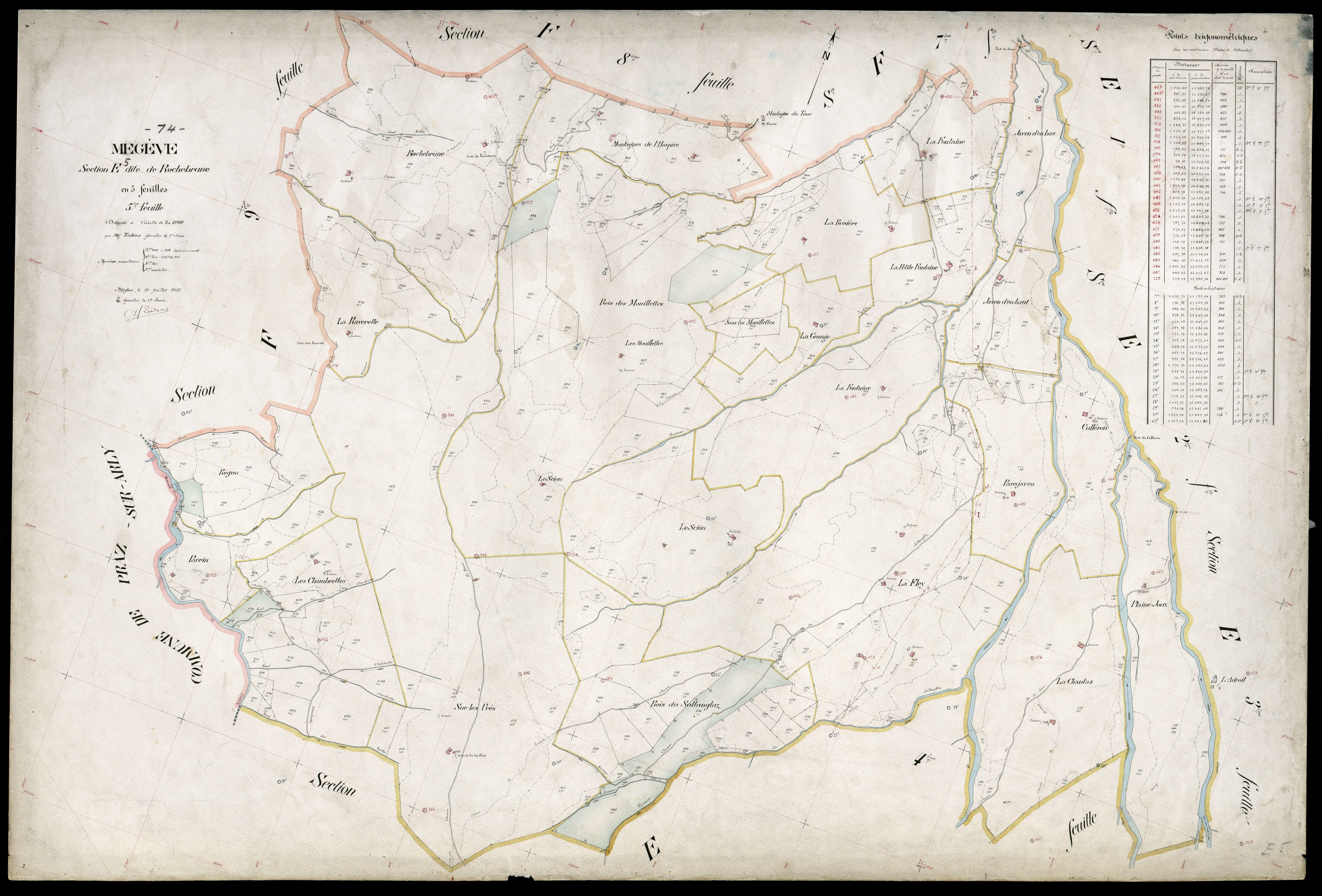 Section F : Chef-lieu - 1912