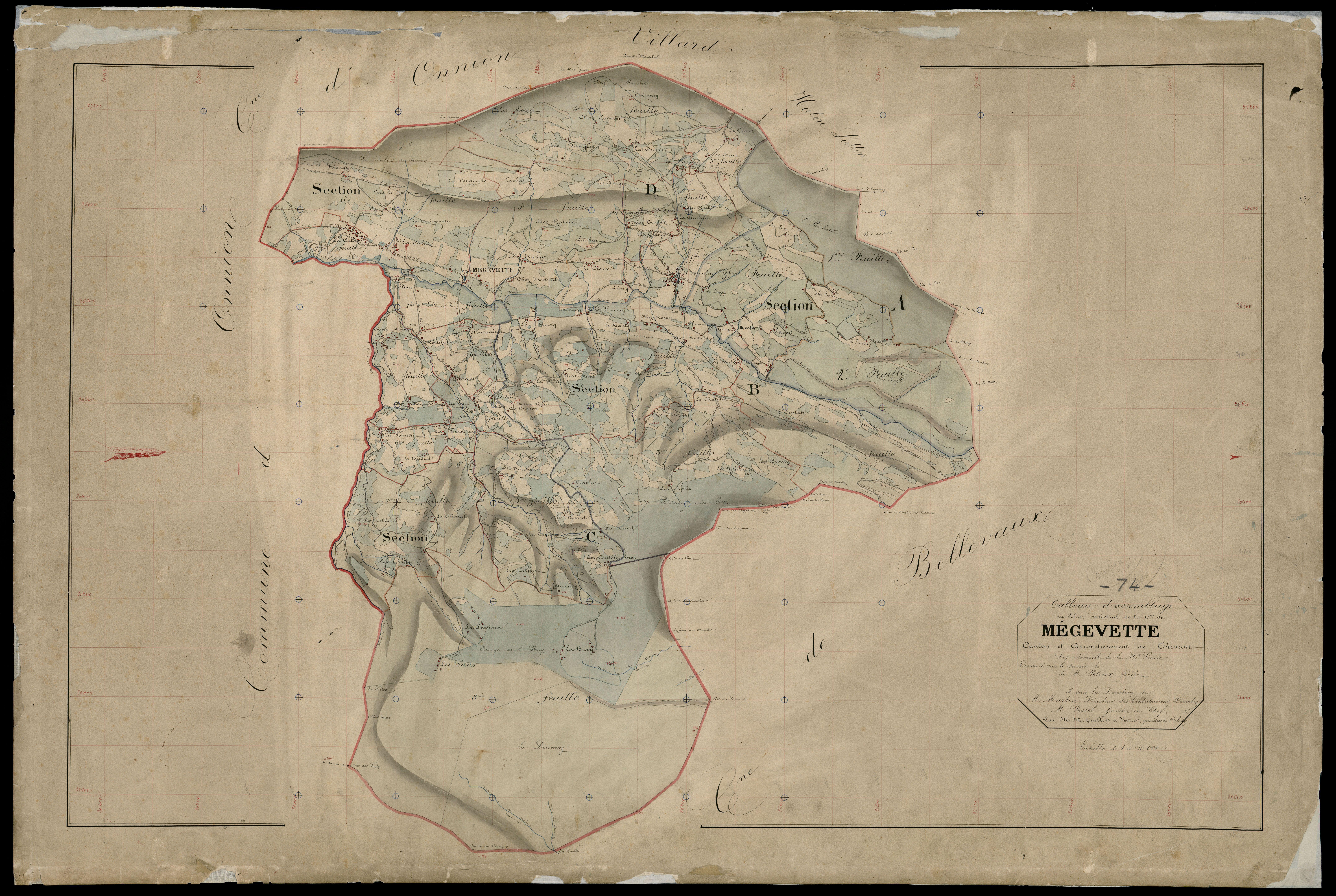 Plan parcellaire - 1873-1875