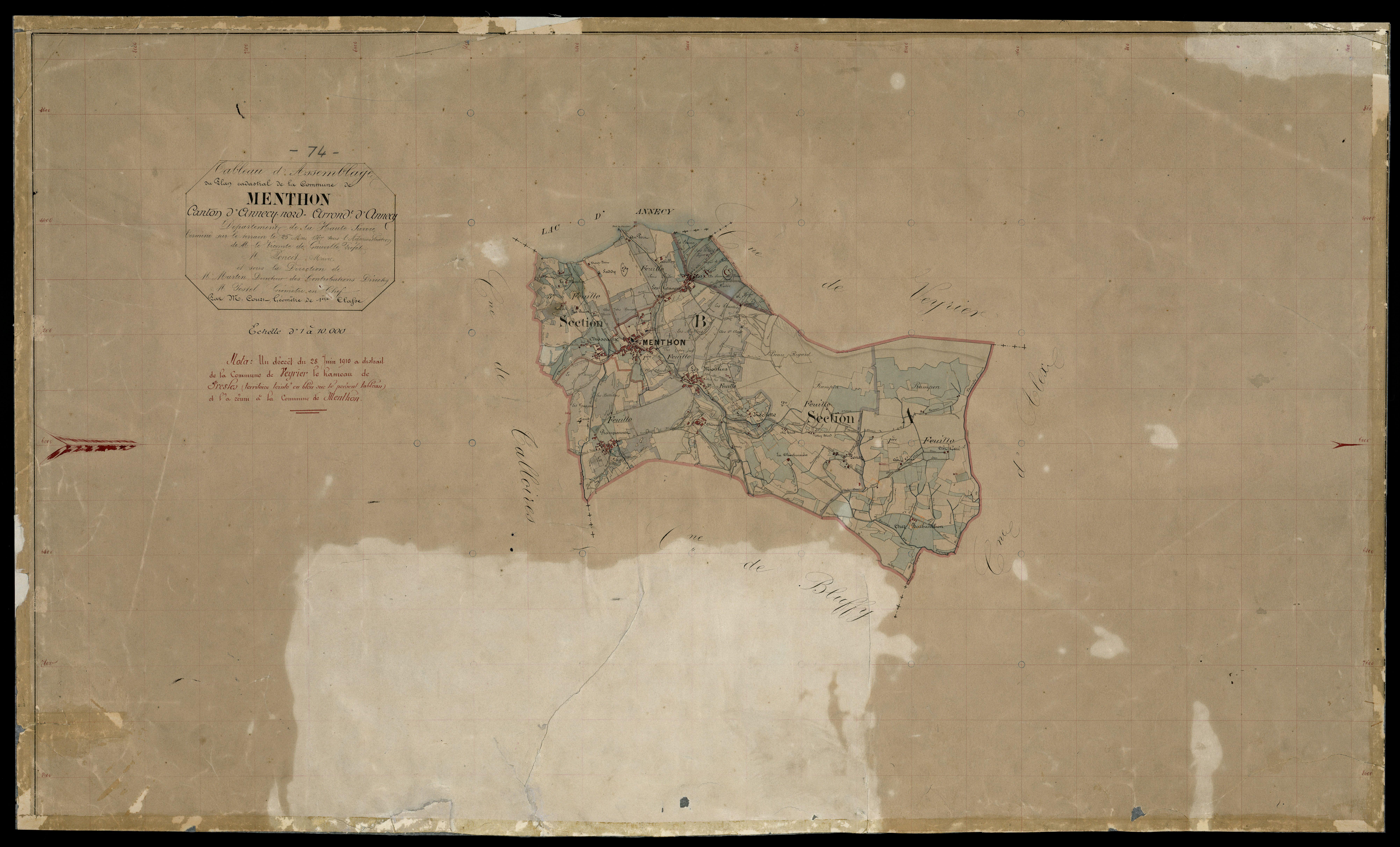 Plan parcellaire - 1867