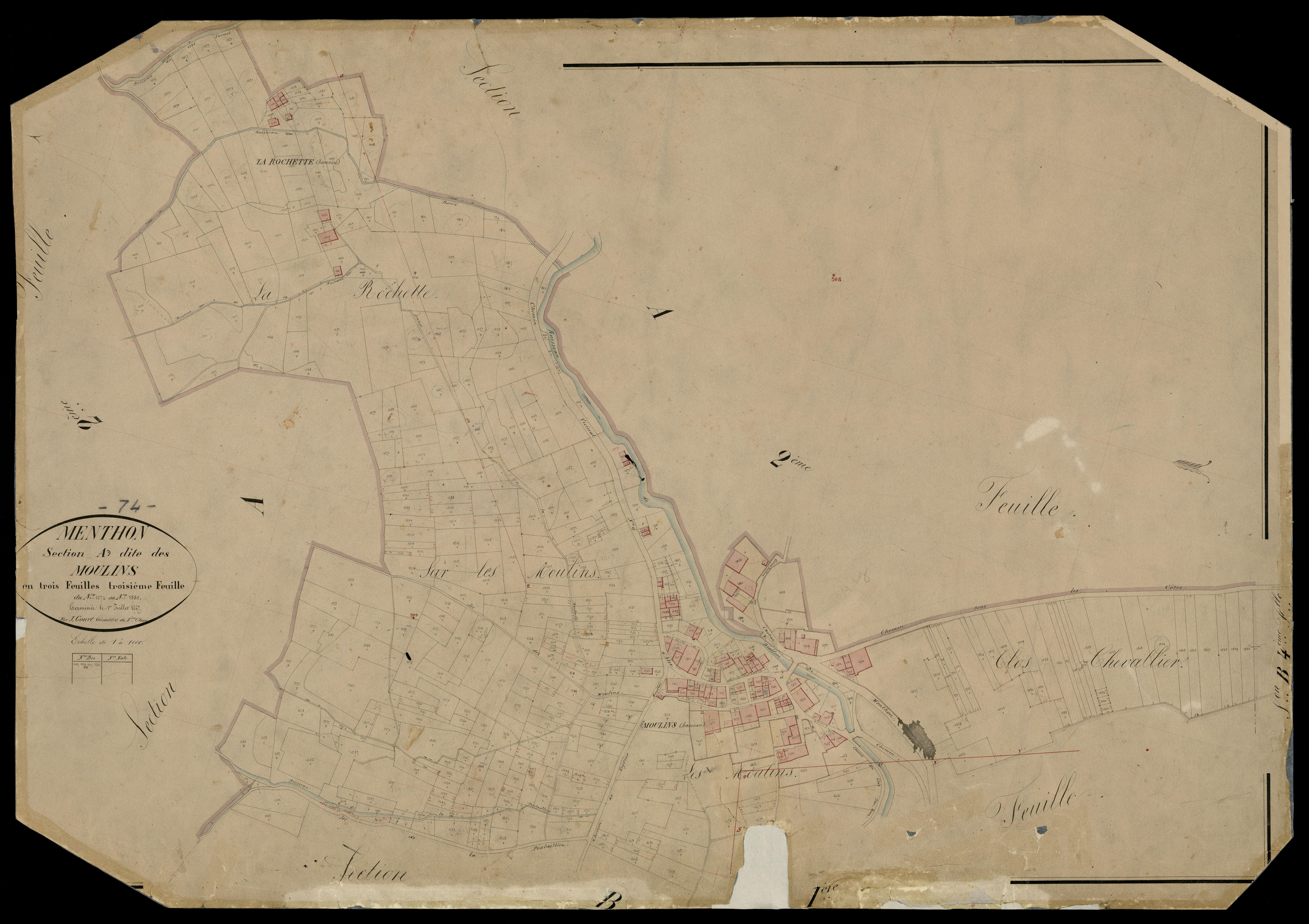Section B : le Village - 1867