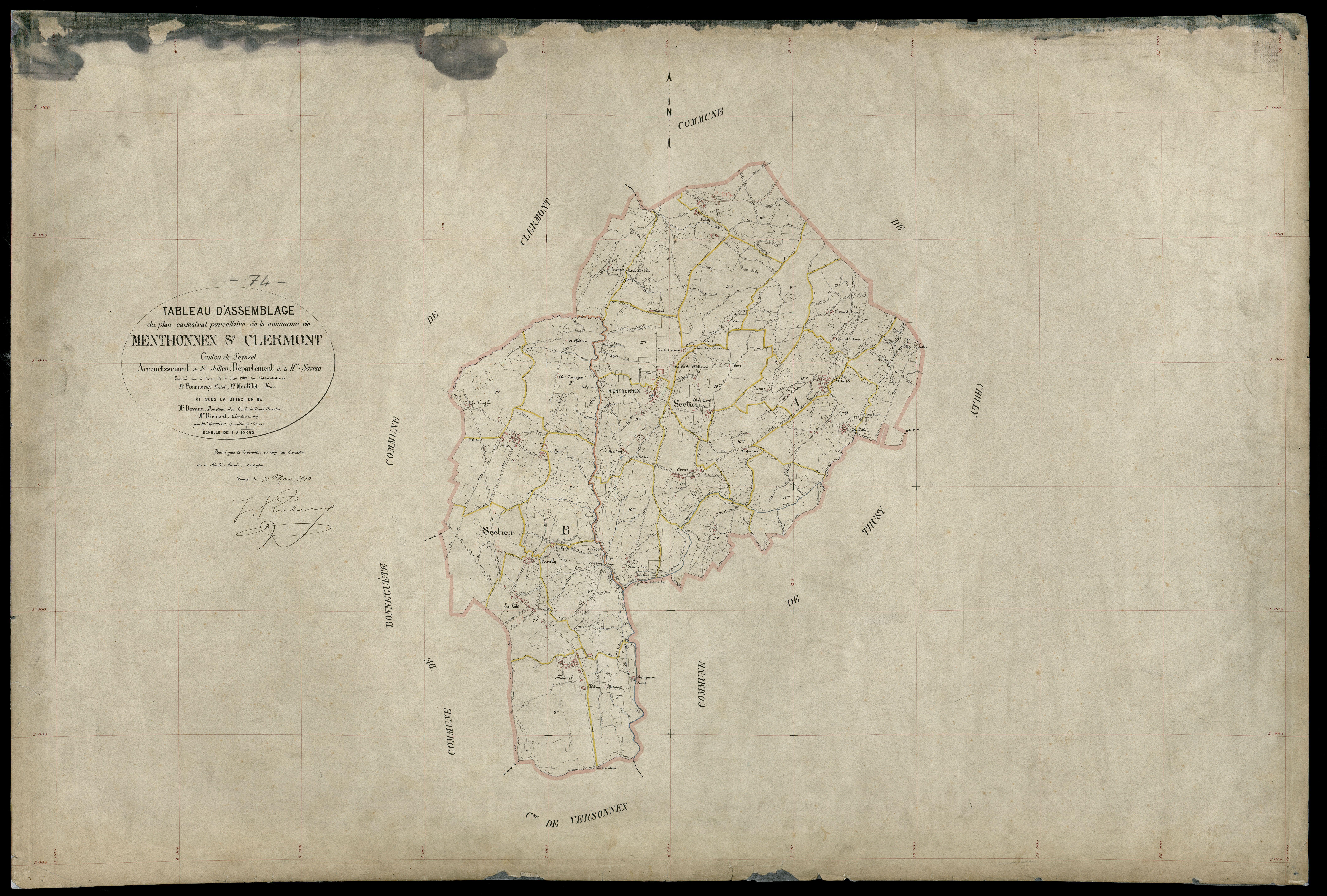 Plan parcellaire - 1909