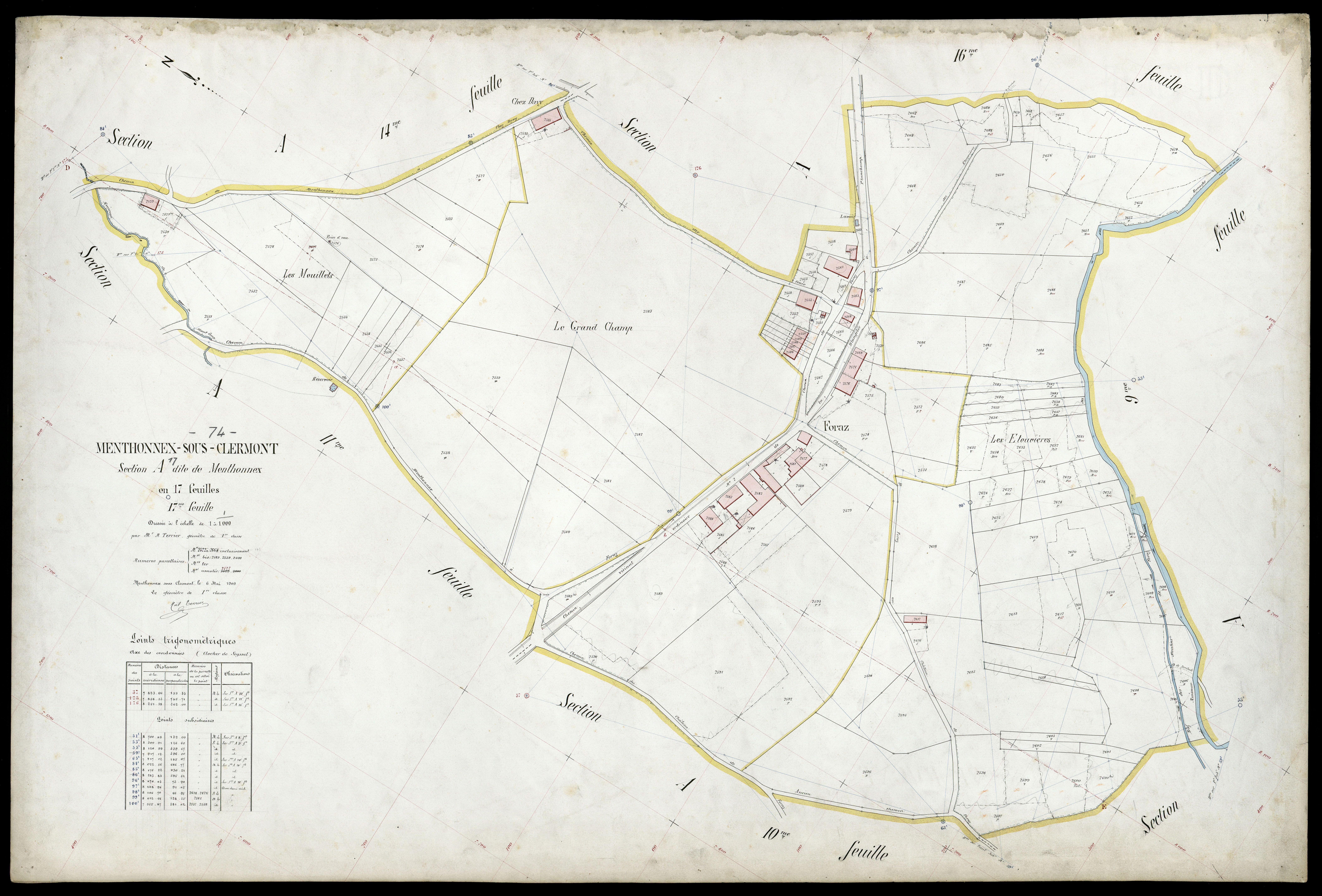 Section B : Mionnaz - 1909