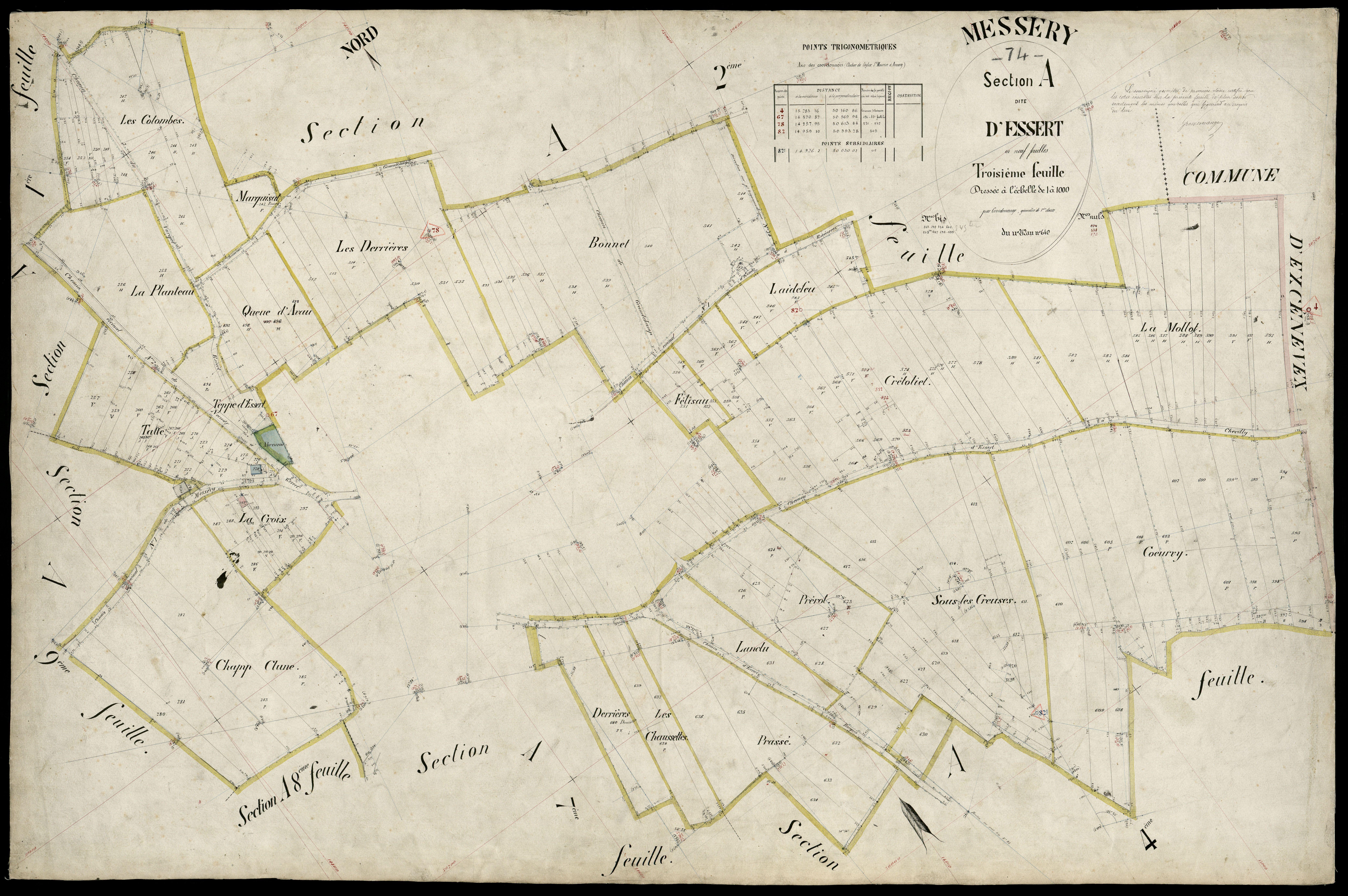 3 P 3 6011 - Feuille n° 3 bis -