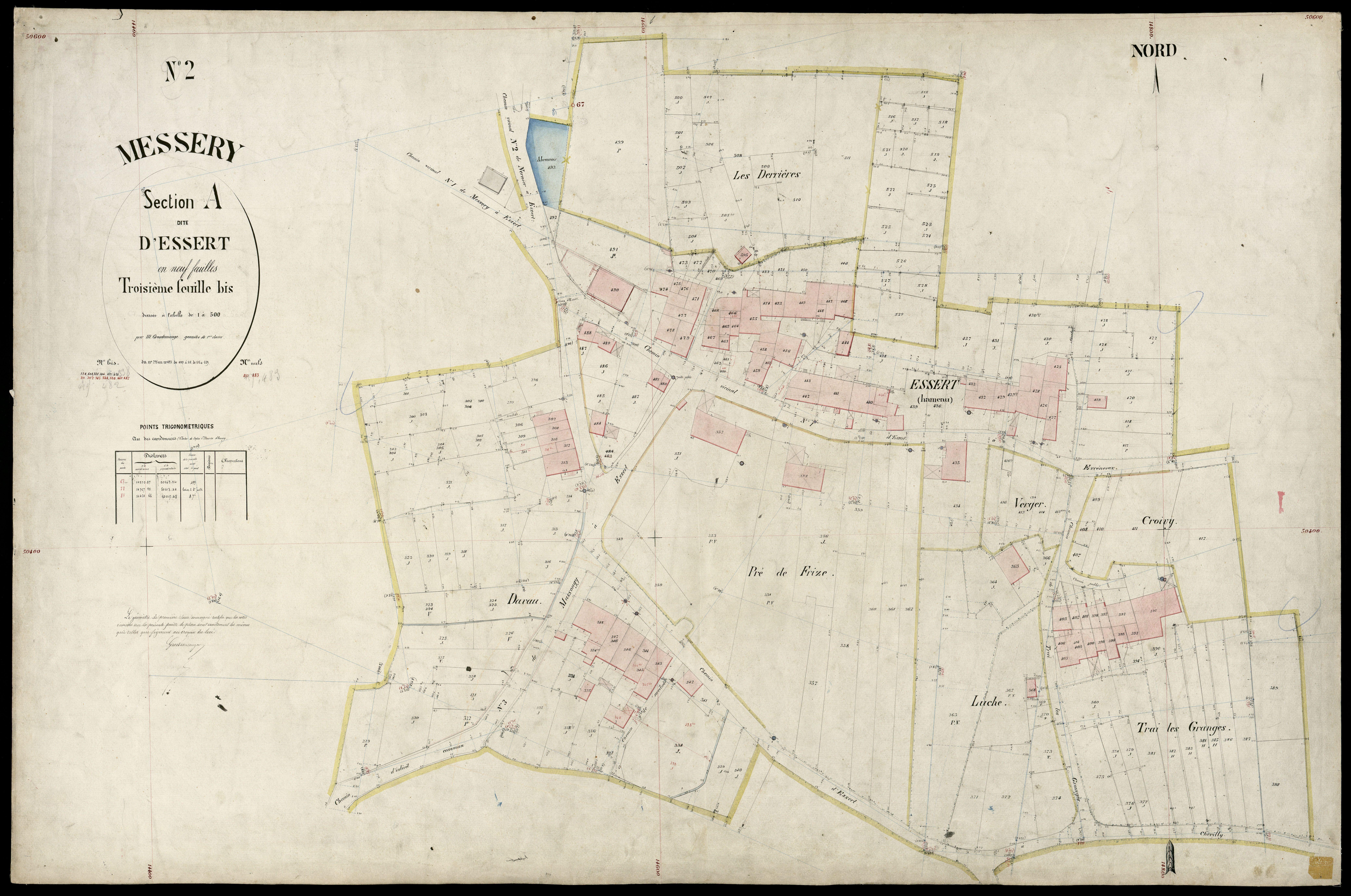 3 P 3 6012 - Feuille n° 3 ter -