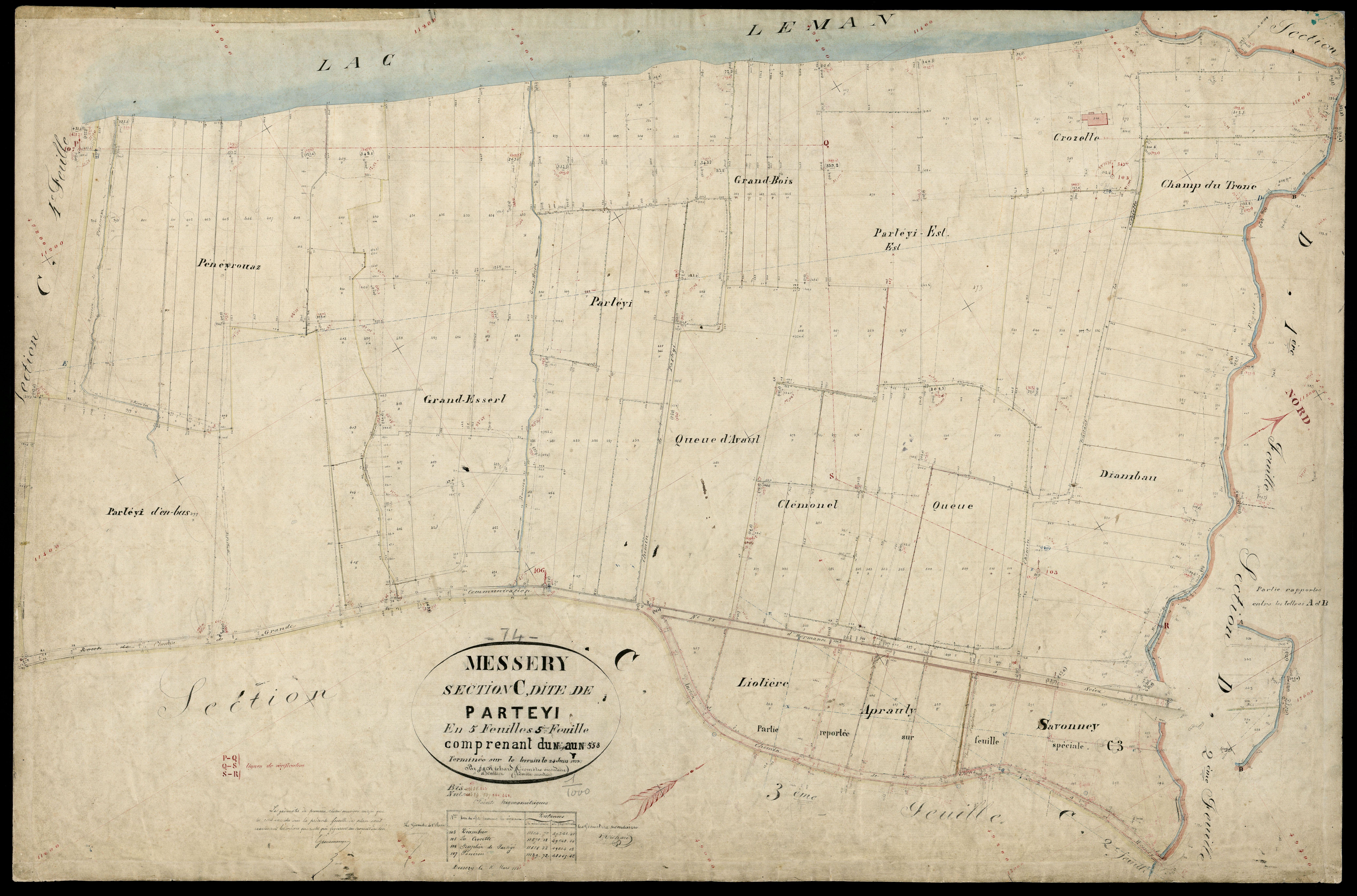 Section D : Messery - 1879