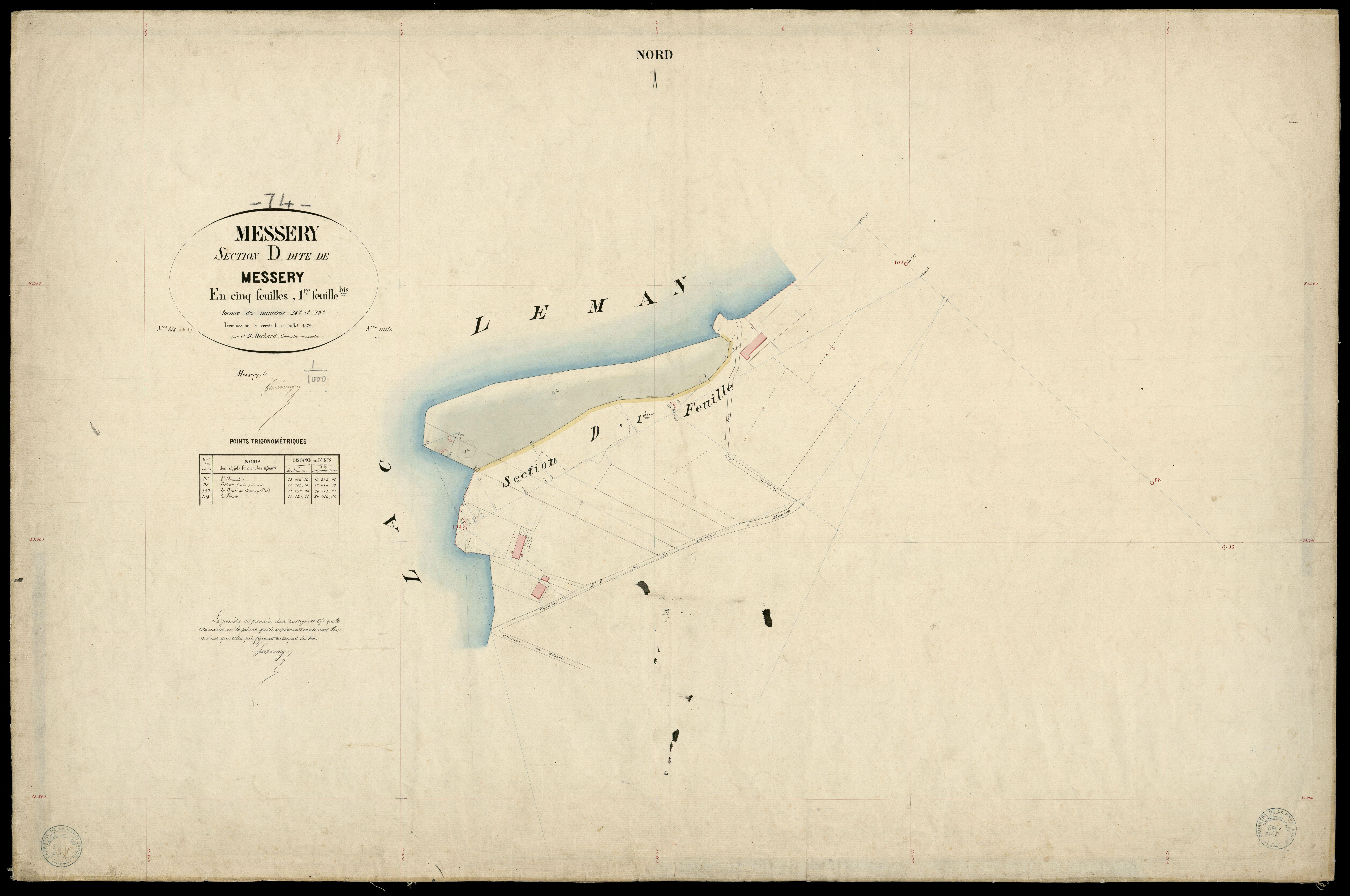 3 P 3 6033 - Feuille n° 2, parcelles n° 264 à 431 - 20 mai 1879