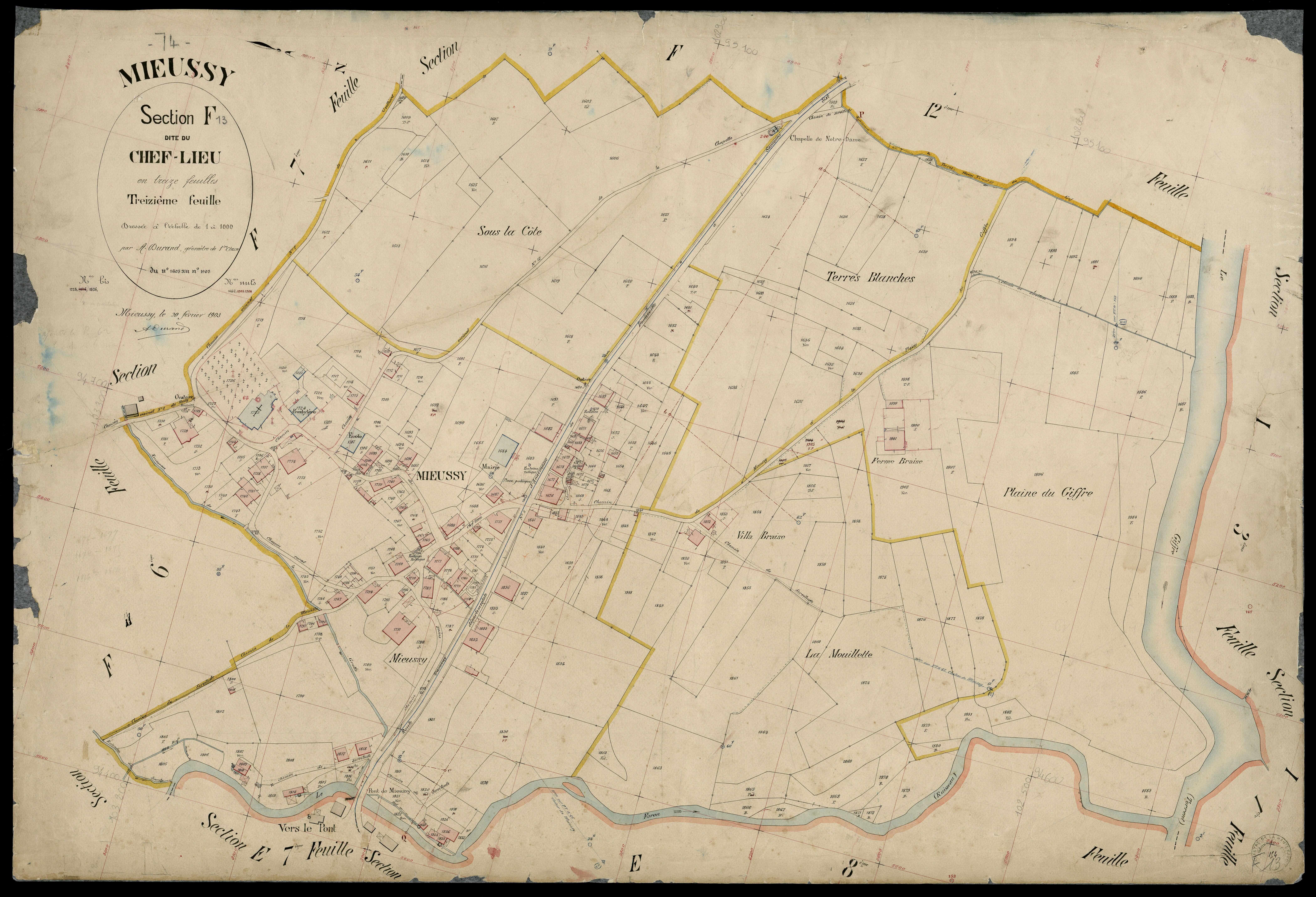 Section G : Roche-Palud - 1903