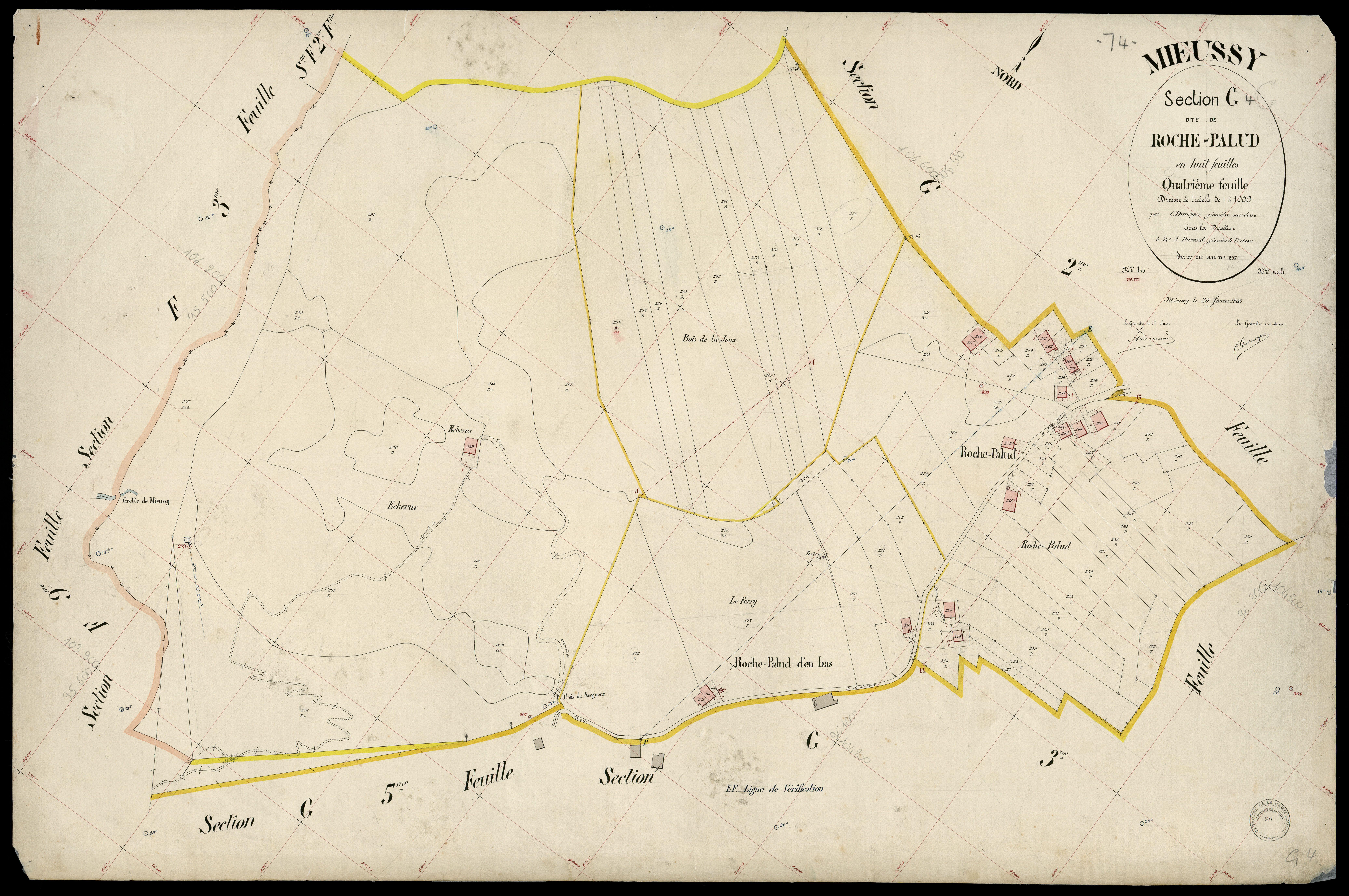 3 P 3 6127 - Feuille n° , parcelles n° 298 à 37 - 20 février 1903