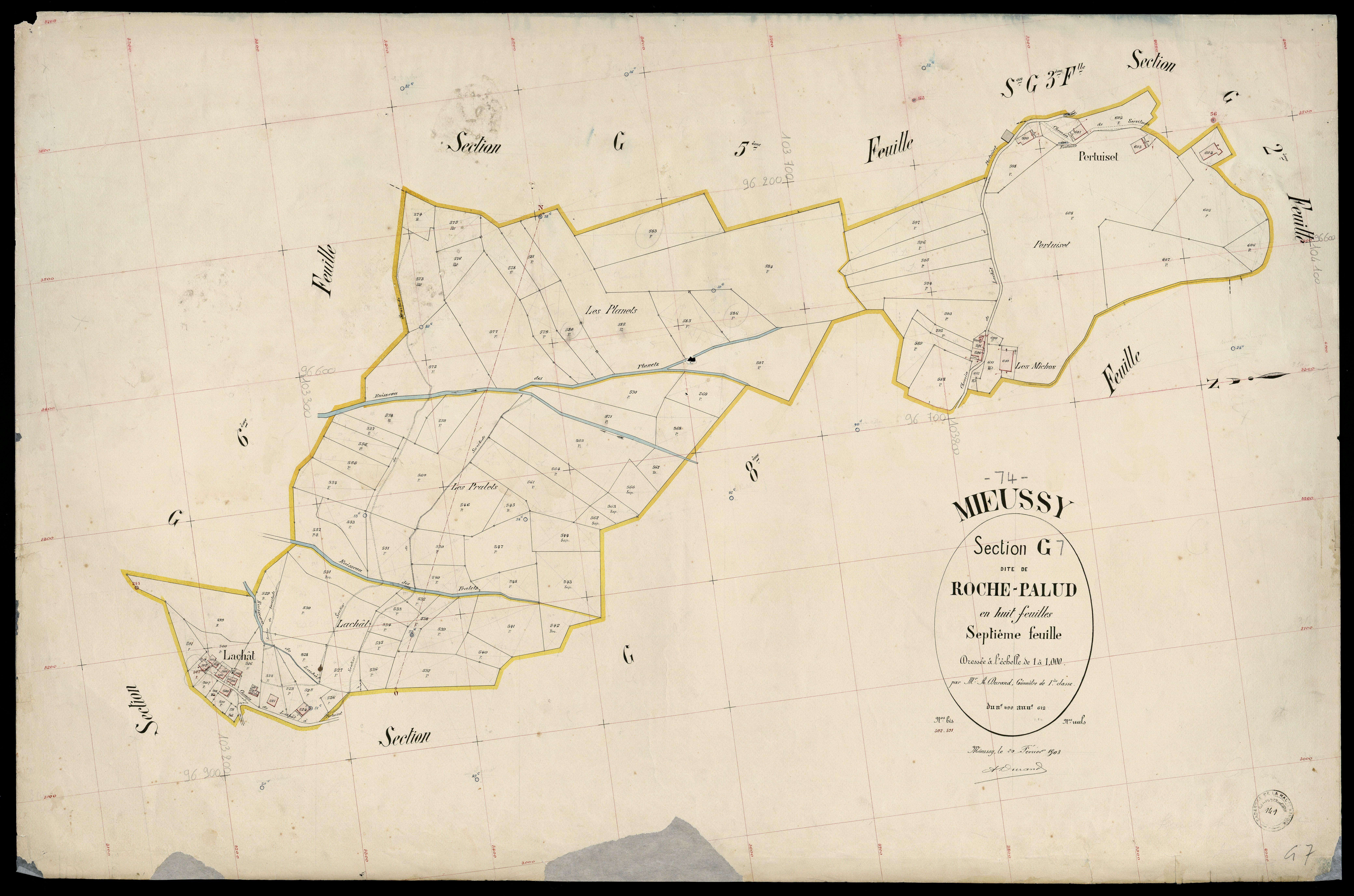 Section H : Matringes - 1903