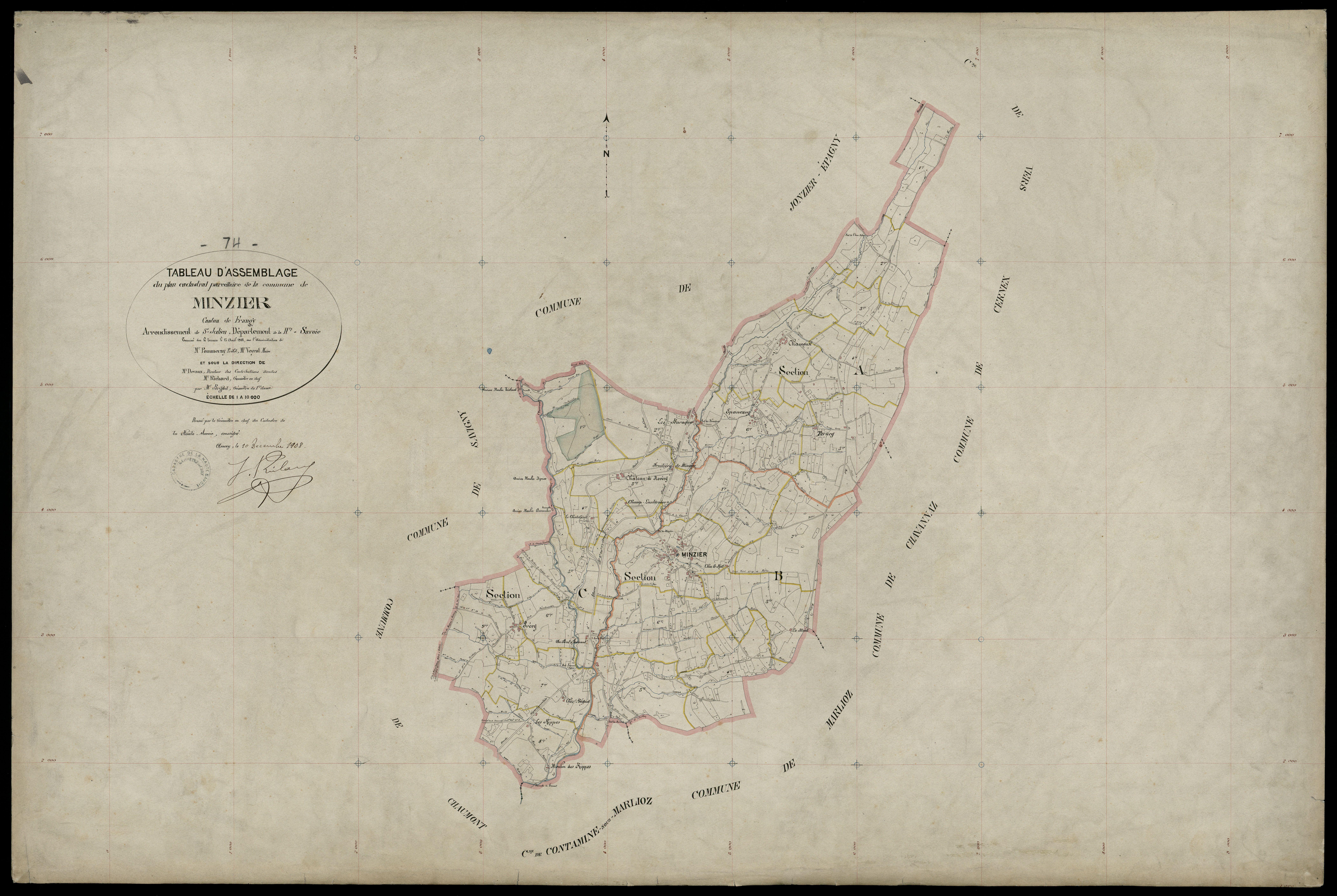 Plan parcellaire - 1908