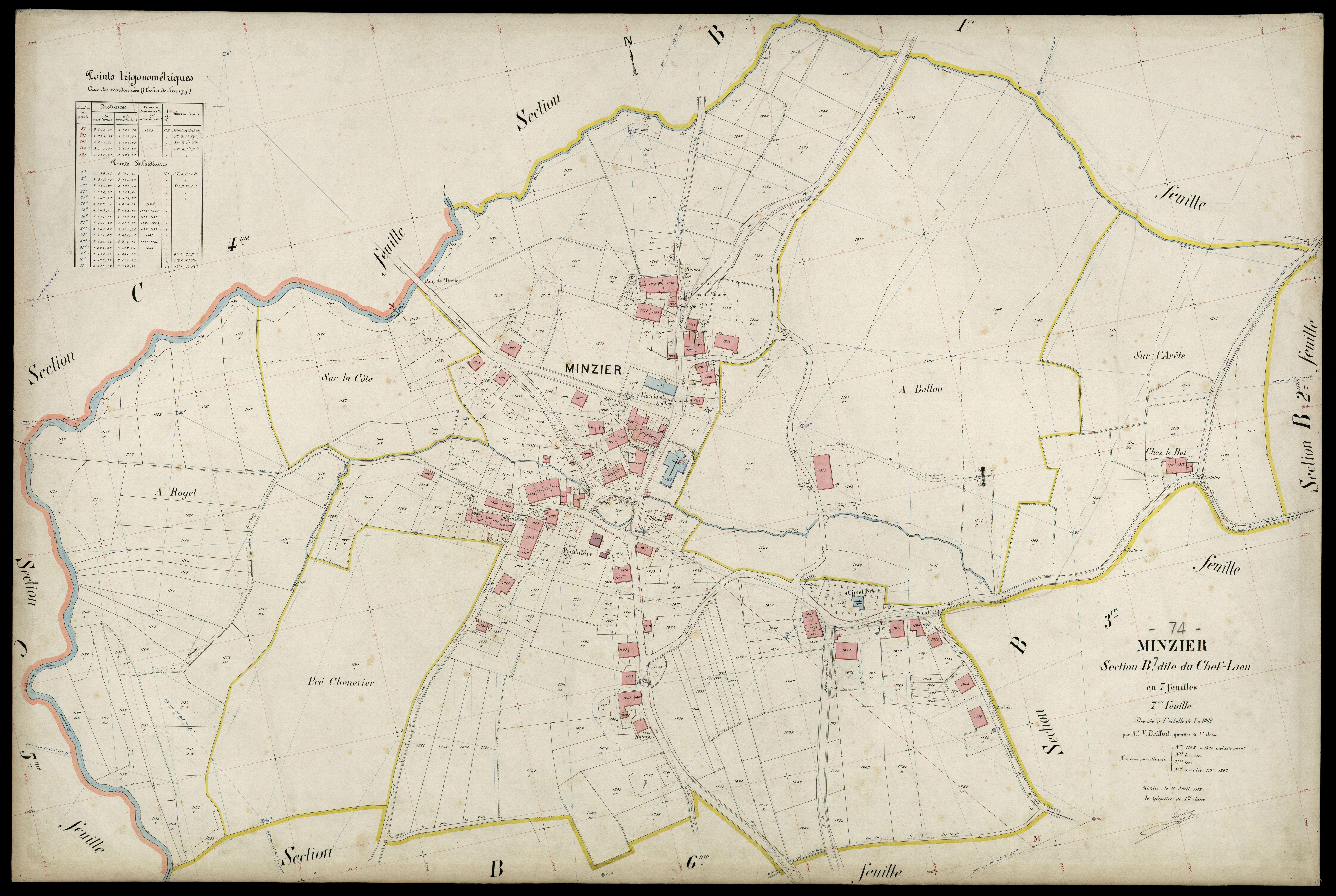 Section C : Prévy - 1908