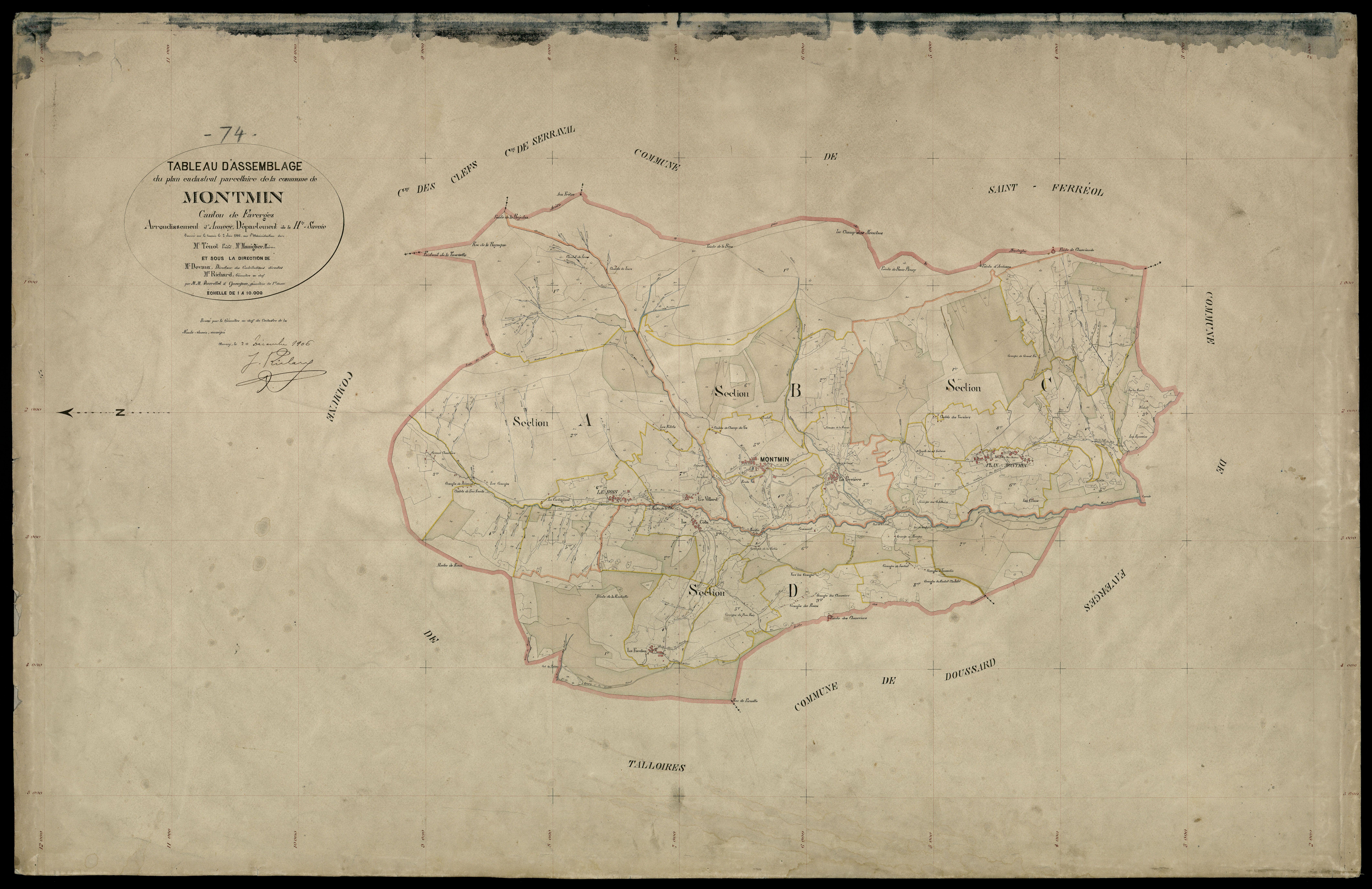 Plan parcellaire - 1906