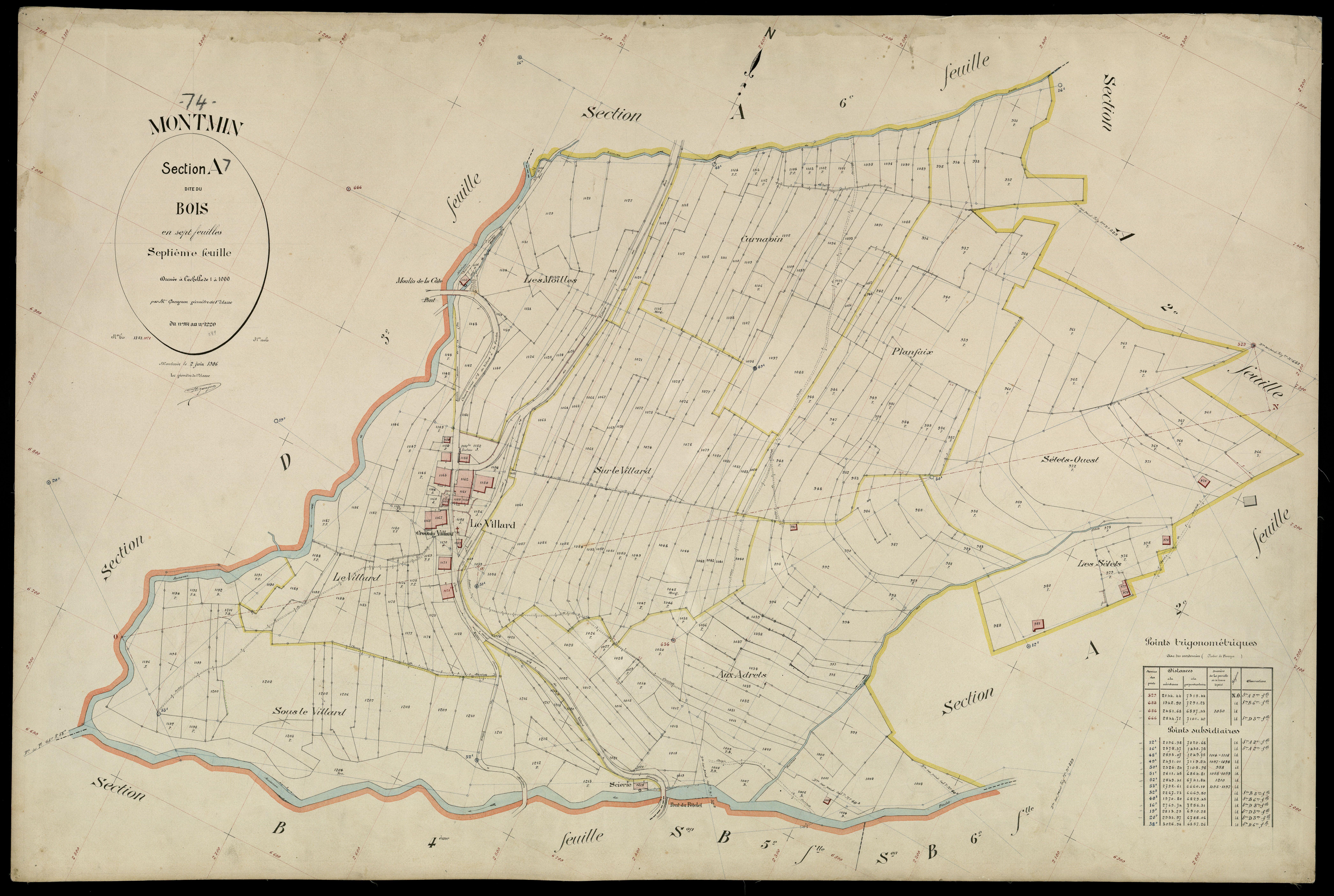 Section B : Chef-lieu - 1906