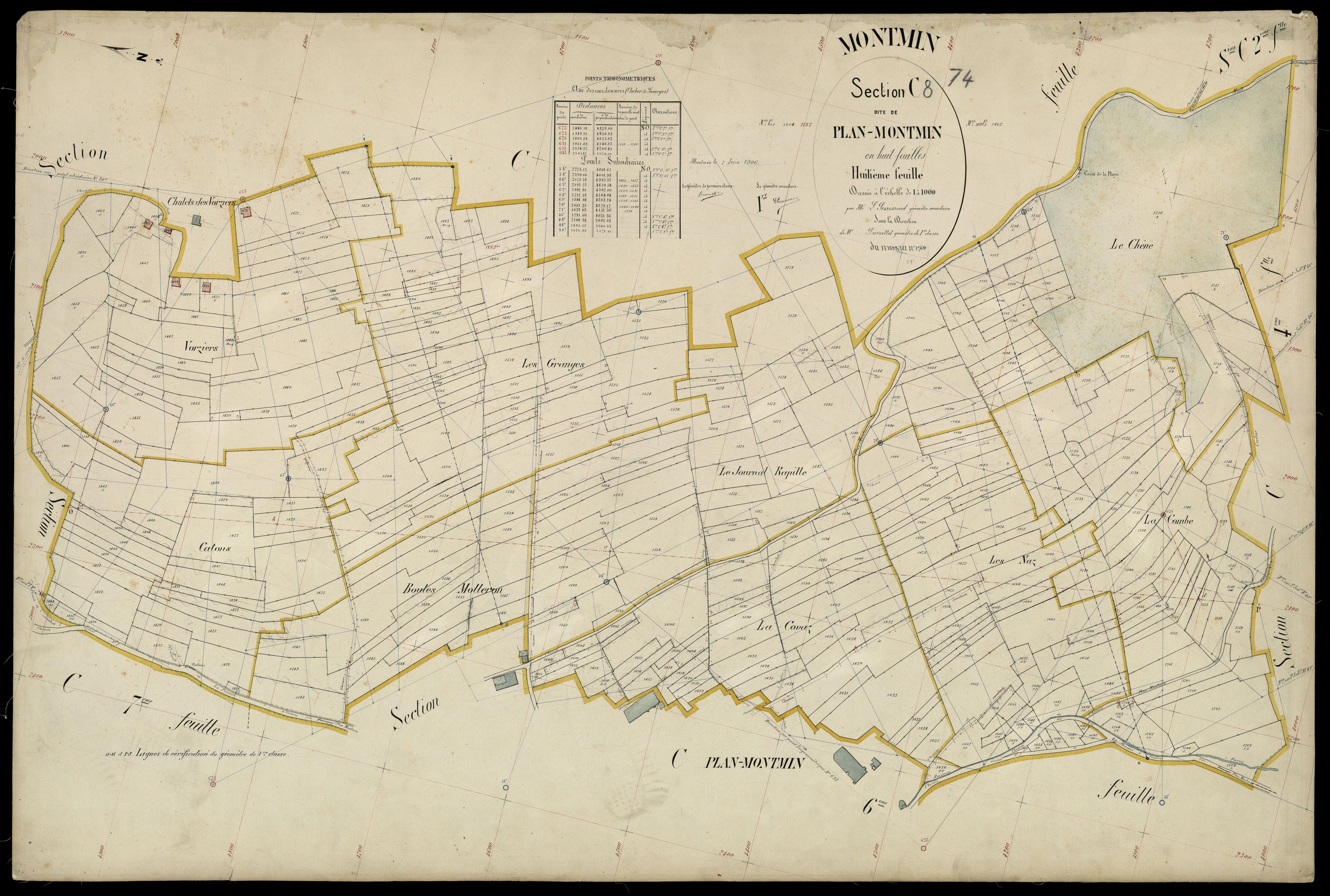 Section D : La Forclaz - 1906