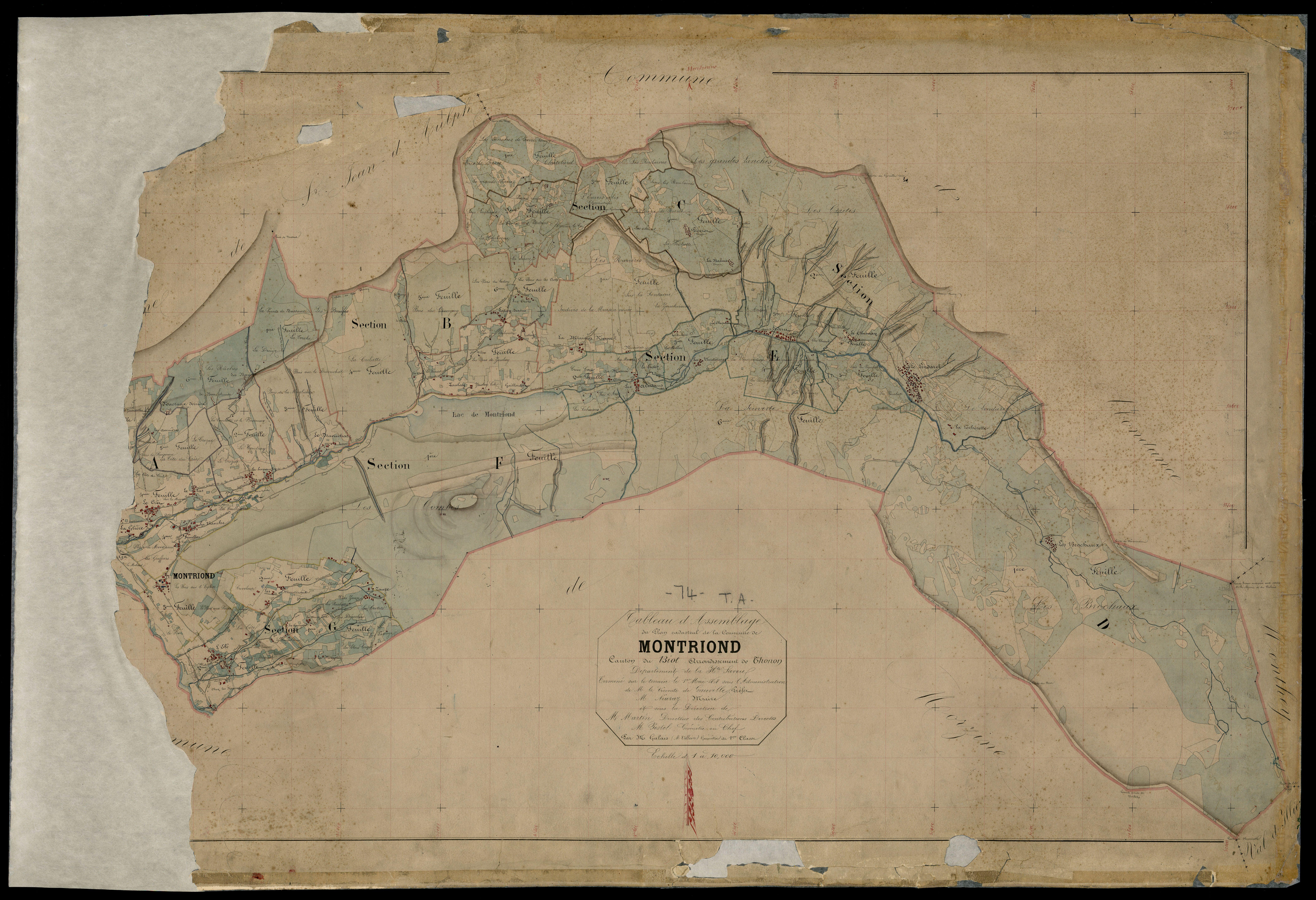 Plan parcellaire - 1859-1868