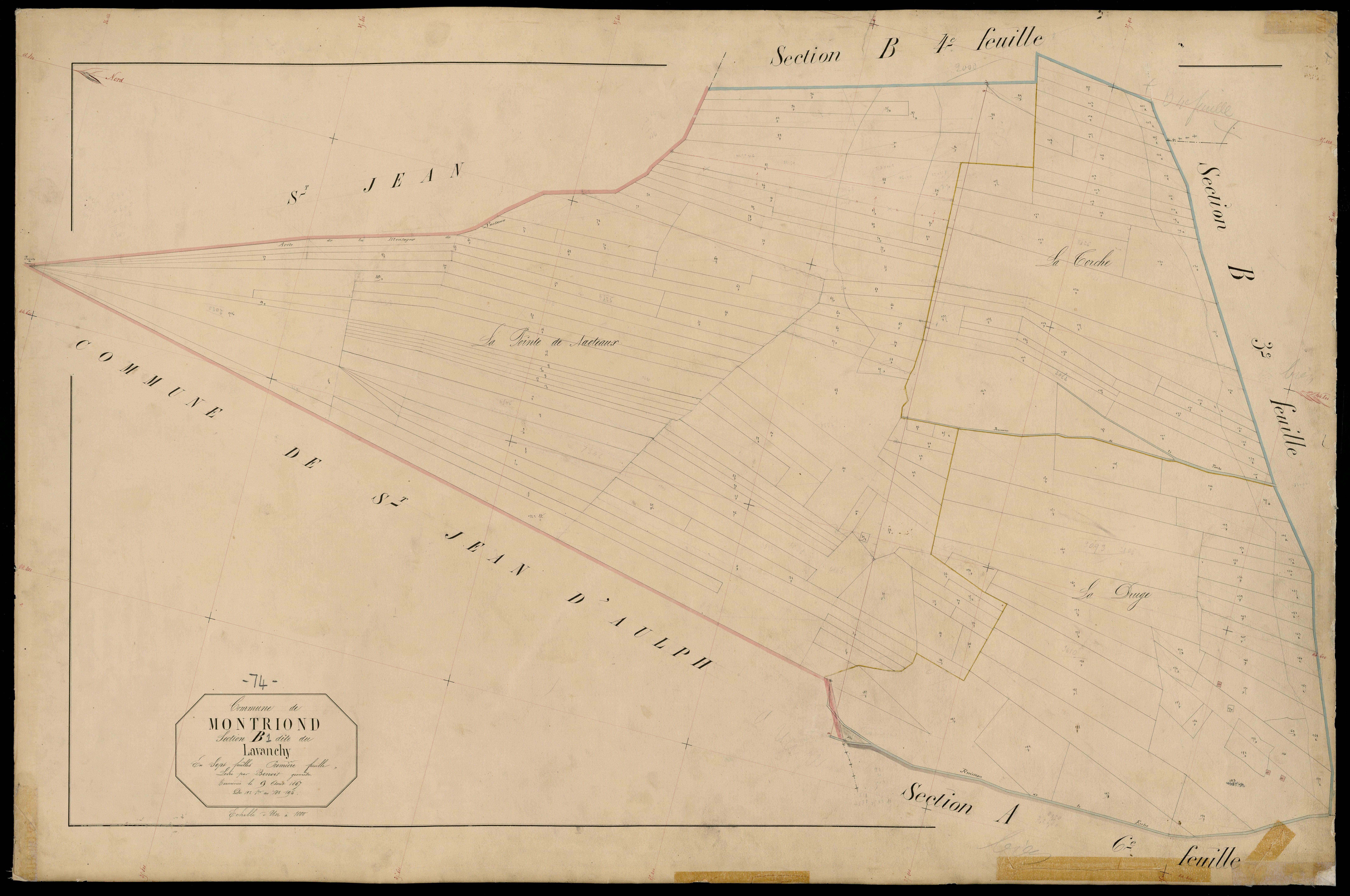 3 P 3 6263 - Feuille n° 2, parcelles n° 196 à 789 - 24 août 1867