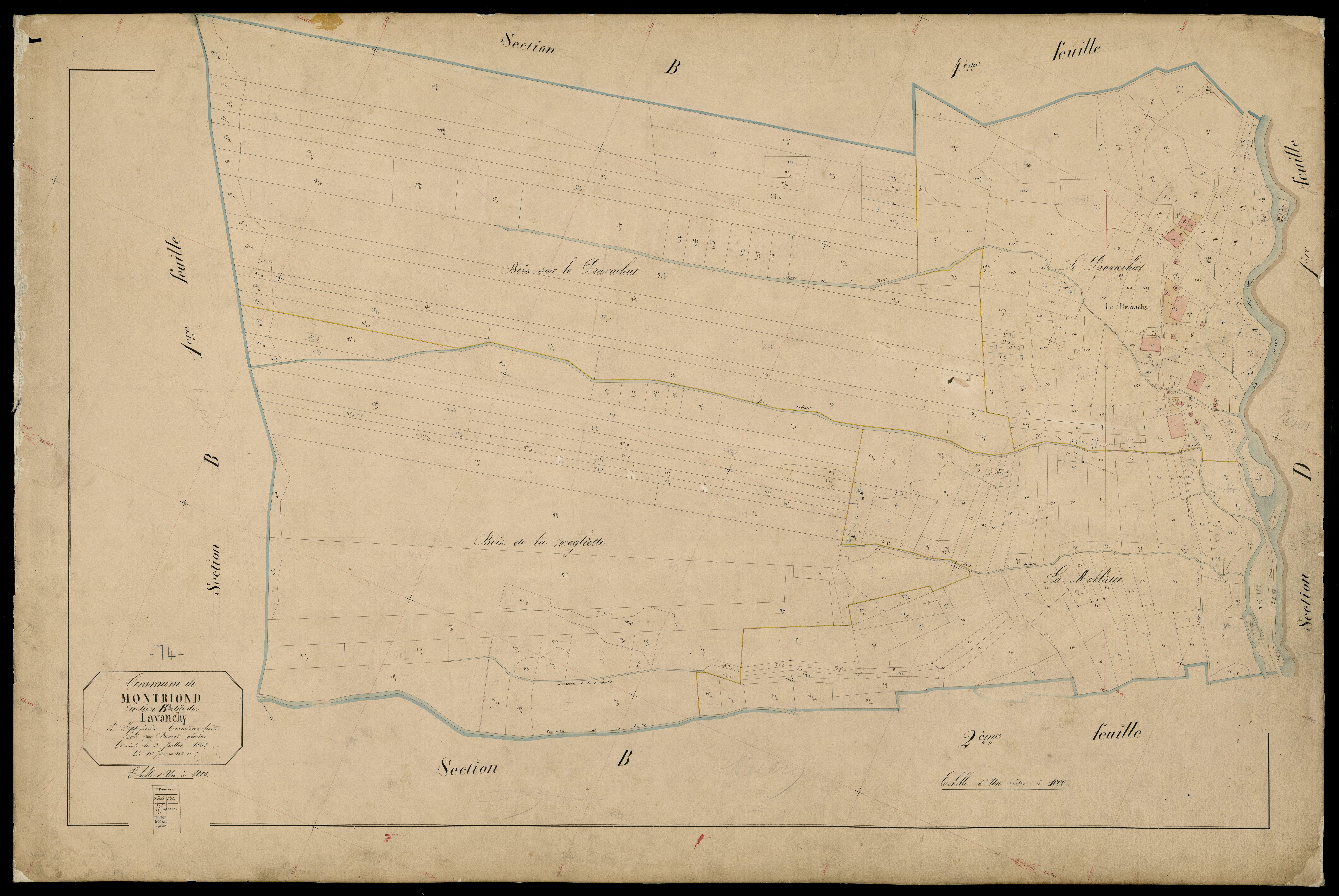 3 P 3 6265 - Feuille n° 4, parcelles n° 1138 à 1272 - 15 janvier 1868