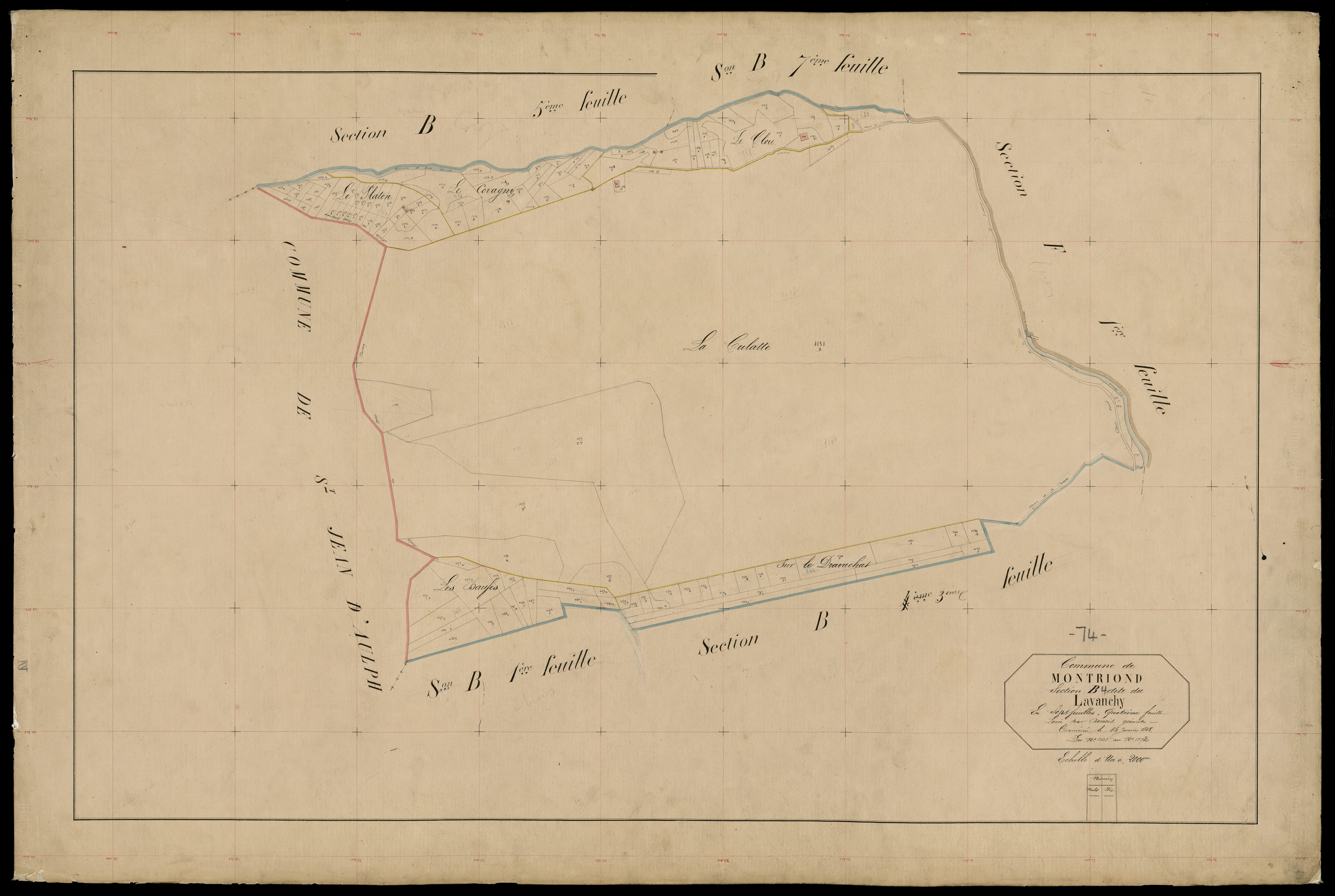 3 P 3 6266 - Feuille n° , parcelles n° 1273 à 168 - 4 mai 1868