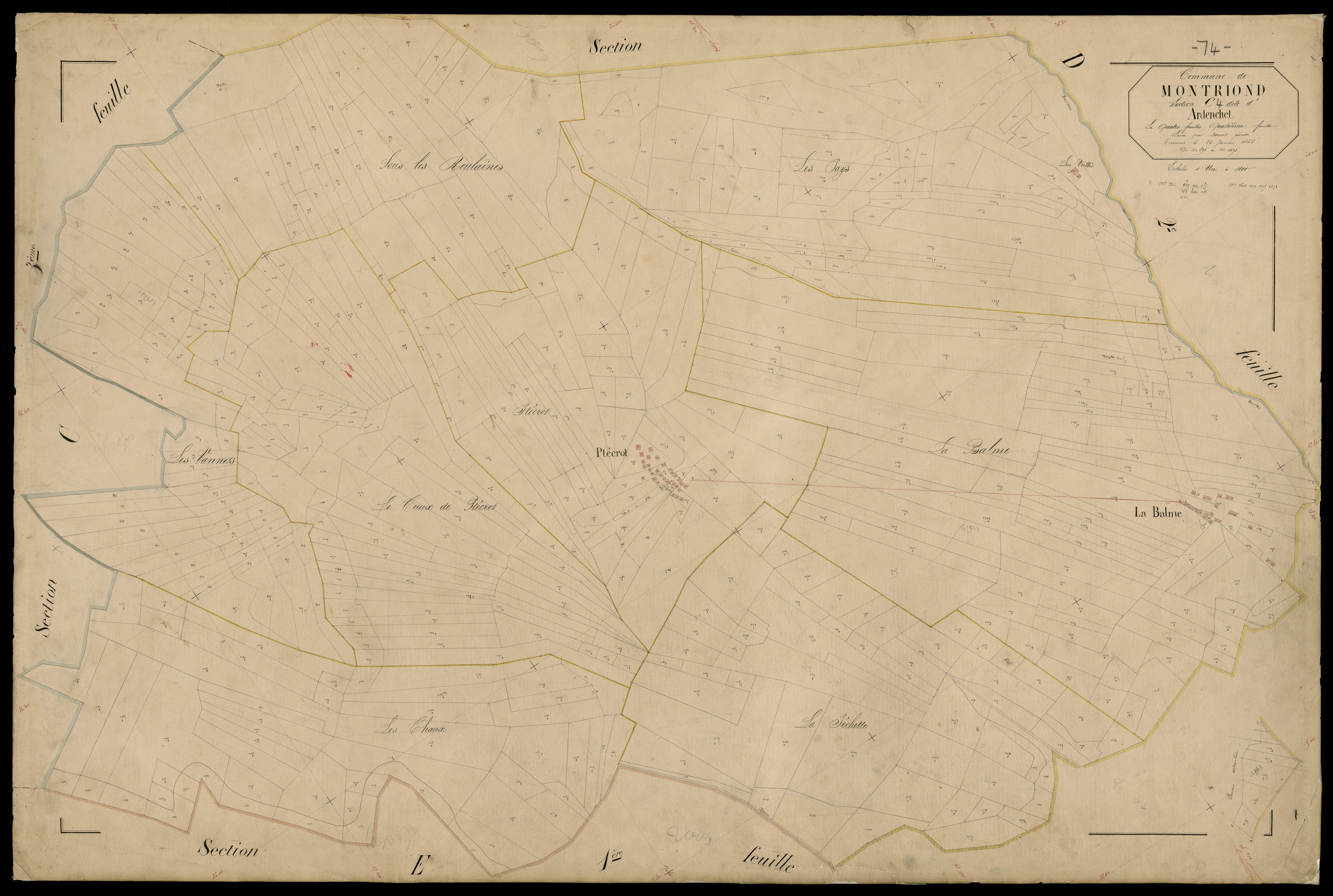 Section D : La Montagne - 1867-1868