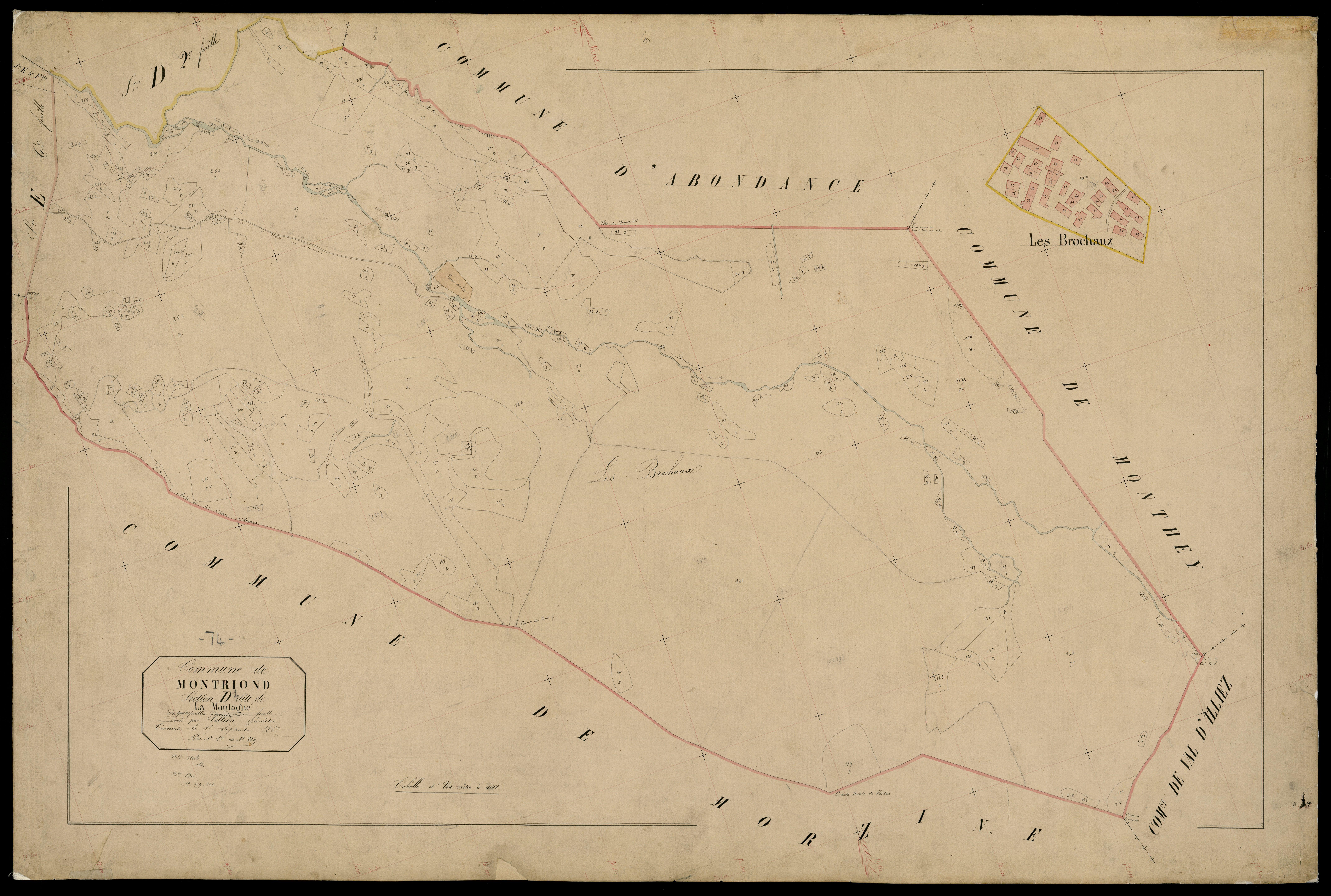 3 P 3 6274 - Feuille n° 2, parcelles n° 270 à 82 - 6 octobre 1867