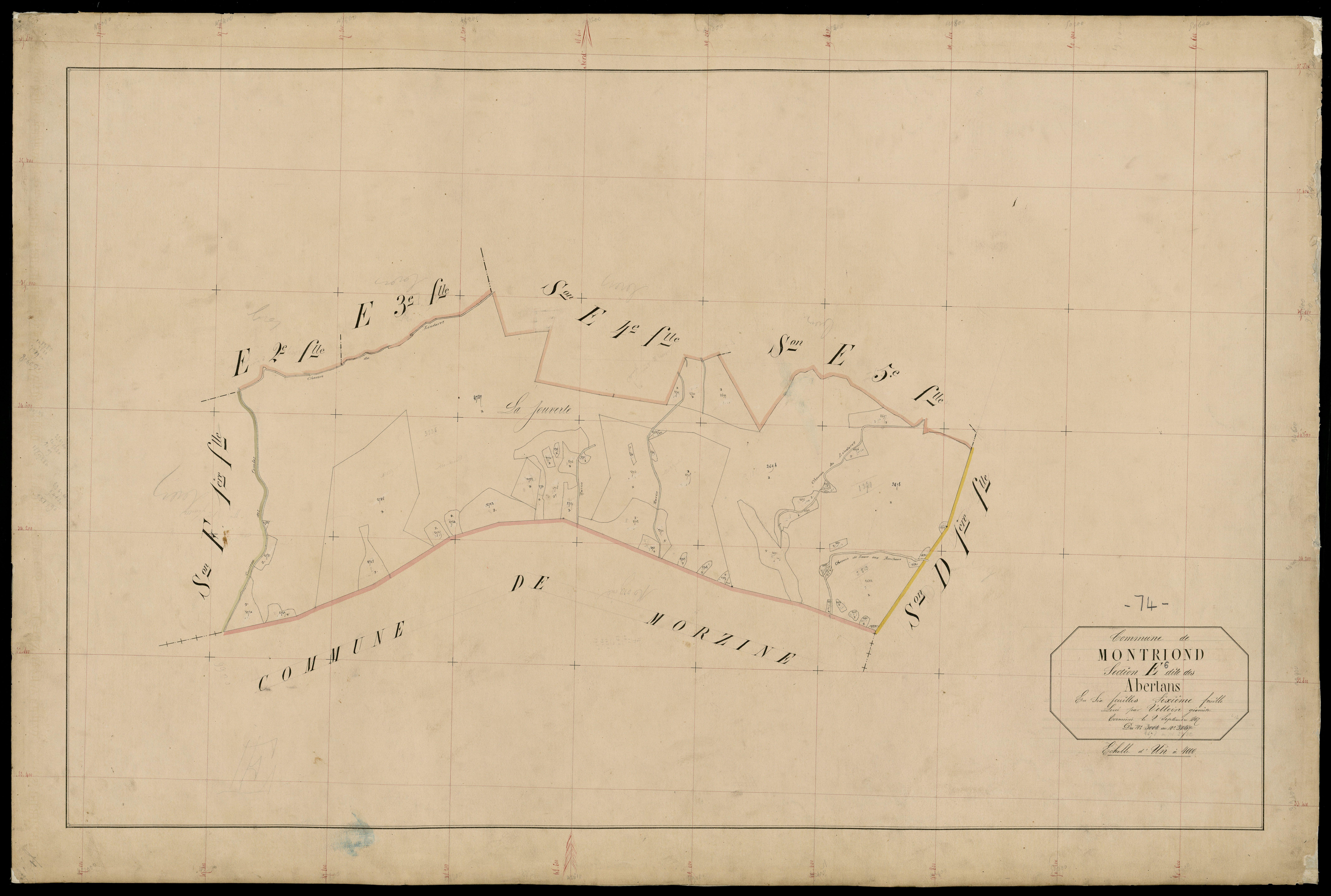 Section F : Chef-lieu - 1867-1868