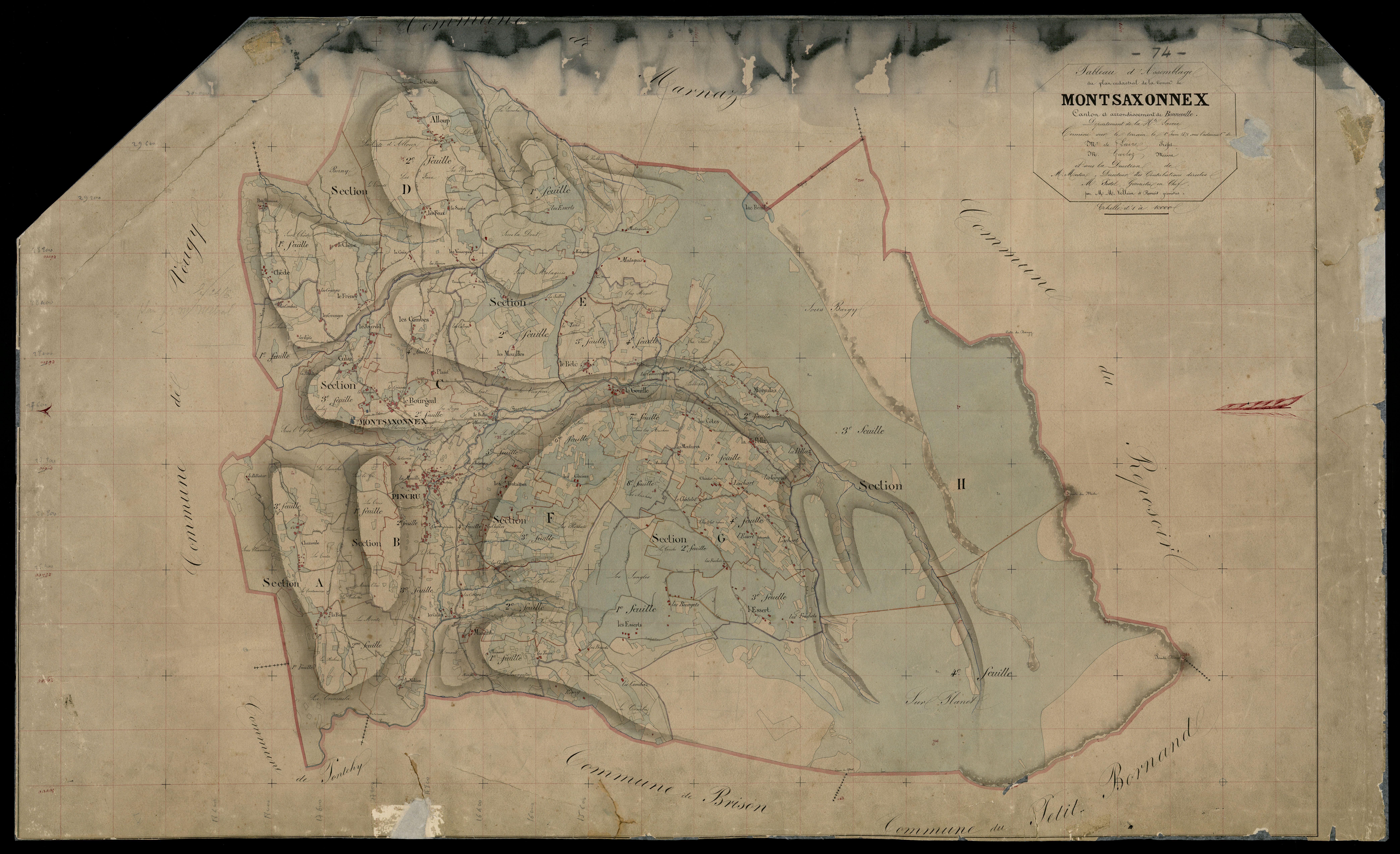 Plan parcellaire - 1869-1870