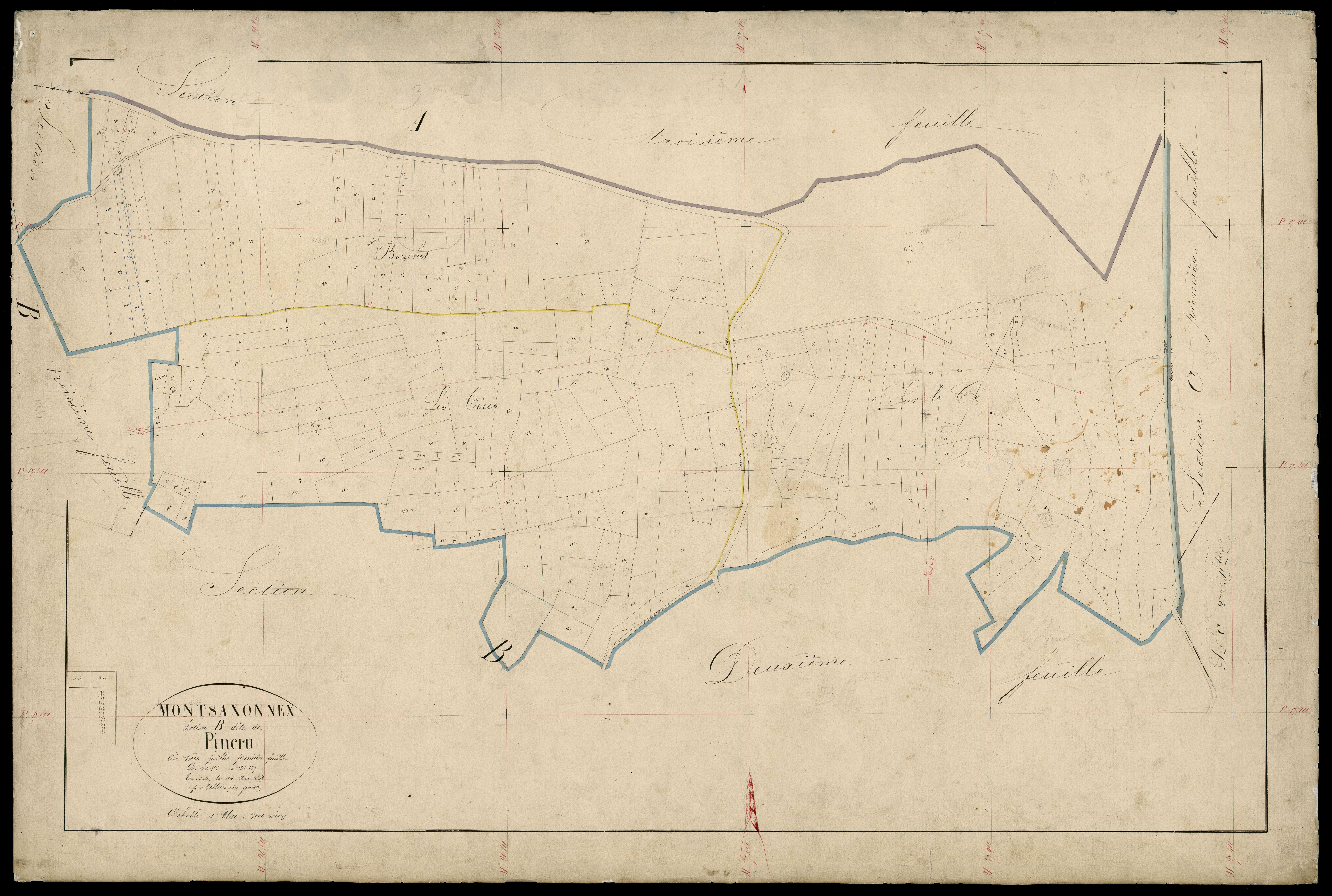 3 P 3 6295 - Feuille n° 2, parcelles n° 180 à 119 - 15 décembre 1869