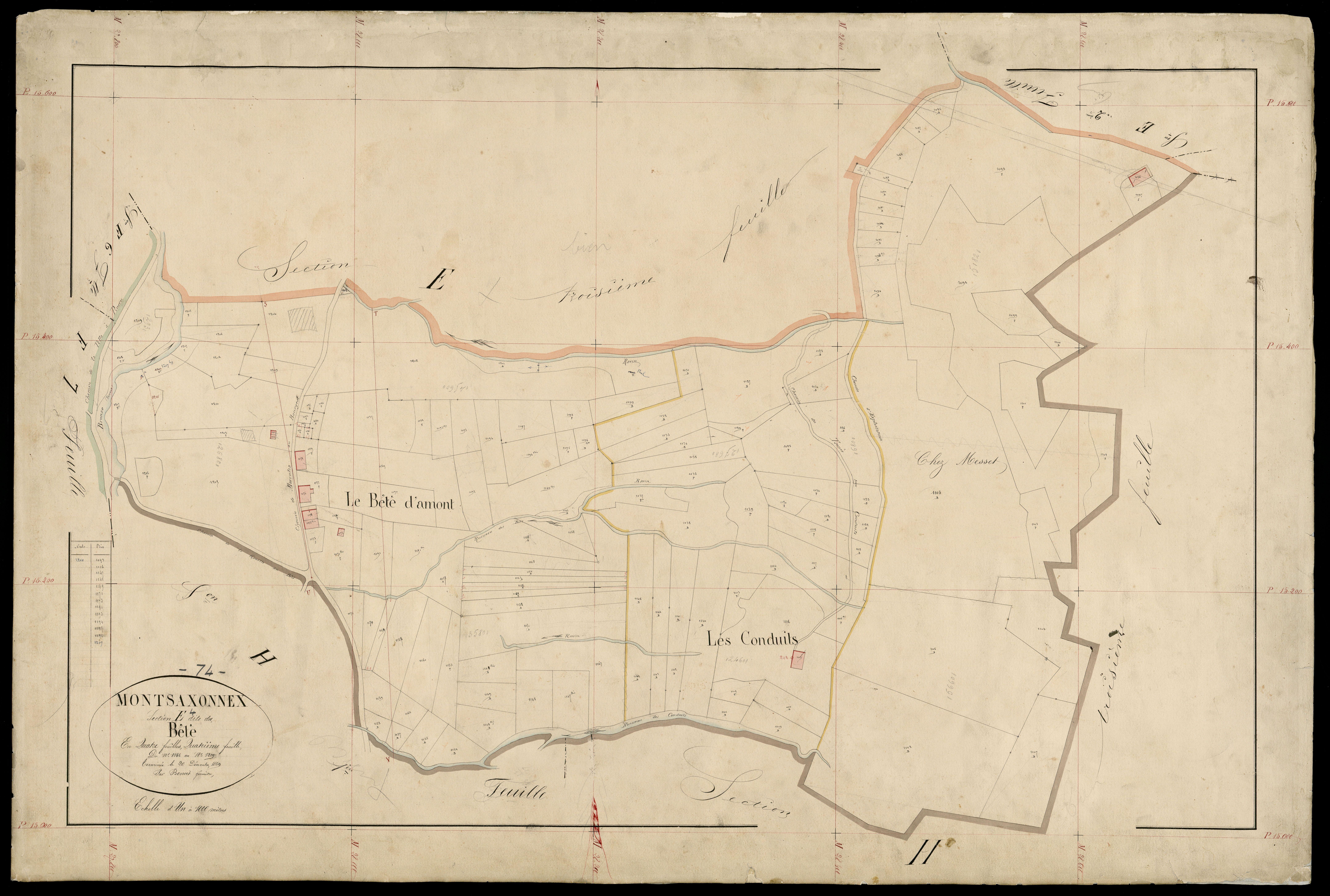 Section F : Les Châbles - 1869-1870