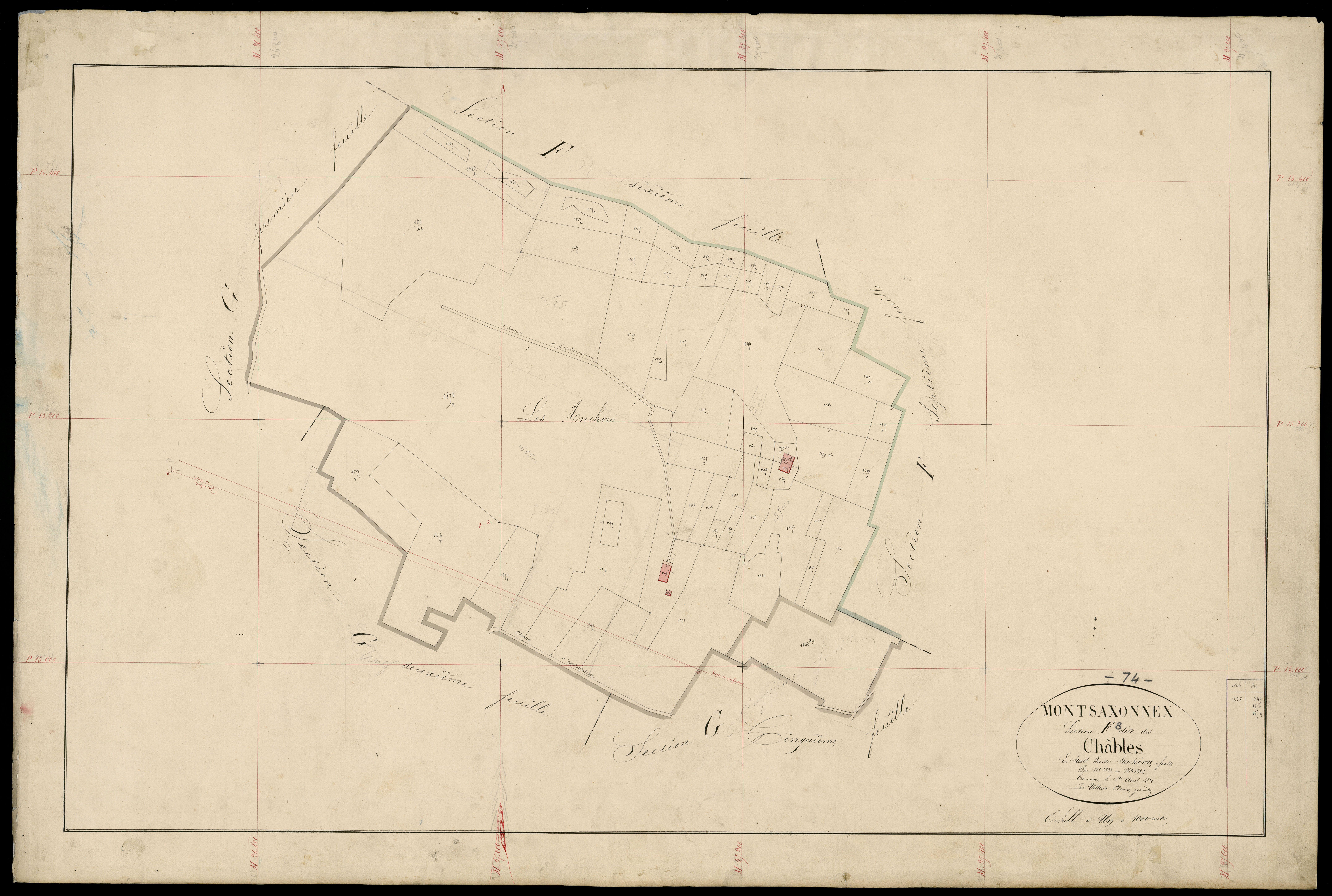 Section G : Les Bourgets - 1869-1870
