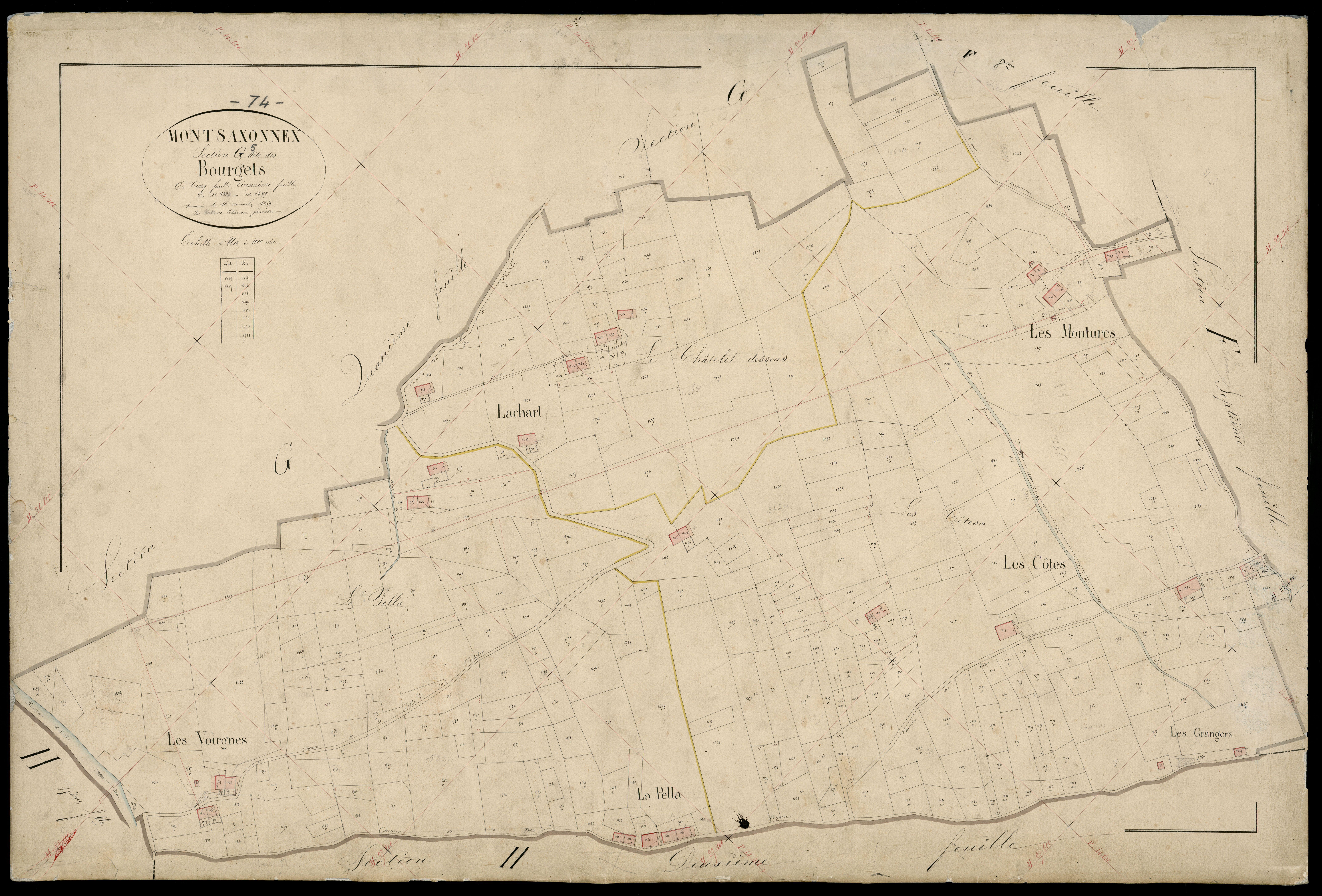 Section H : La Montagne - 1869