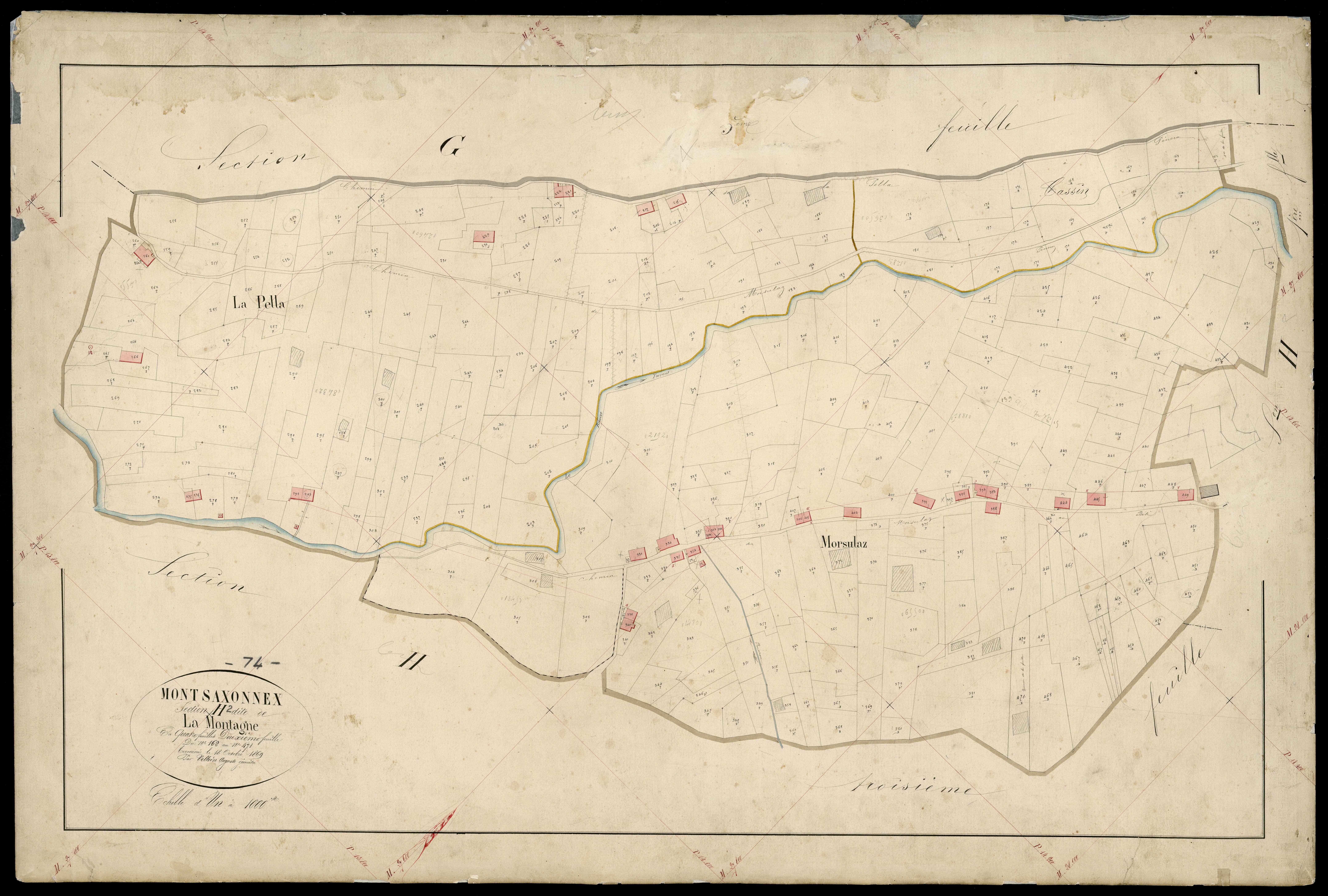 3 P 3 6327 - Feuille n° 3, parcelles n° 472 à 664 - 20 juillet 1869