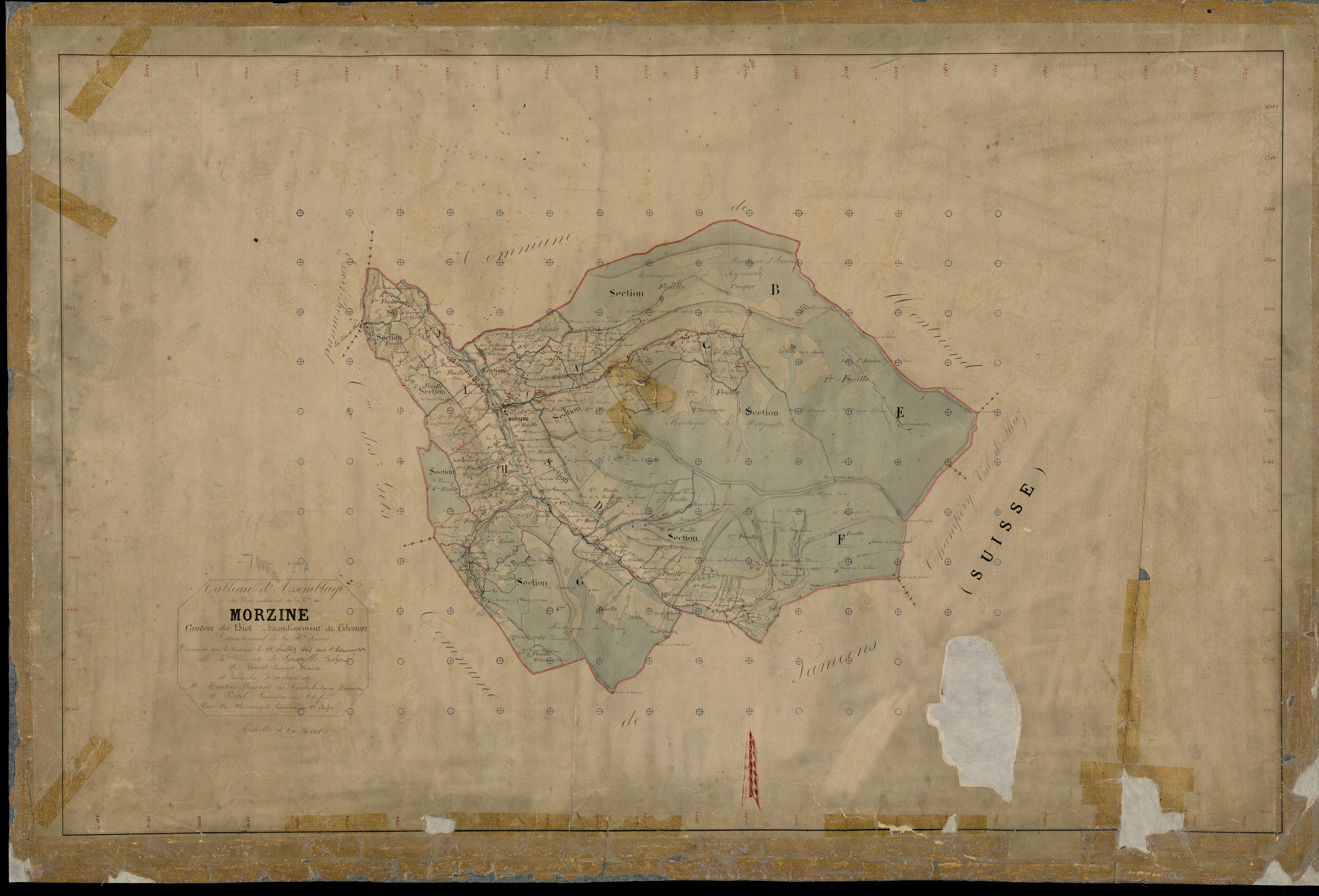Plan parcellaire - 1868